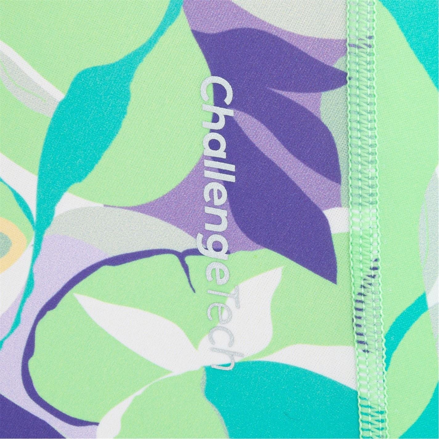 Slazenger Floral Patterned Tie Back One-Piece Swimsuit