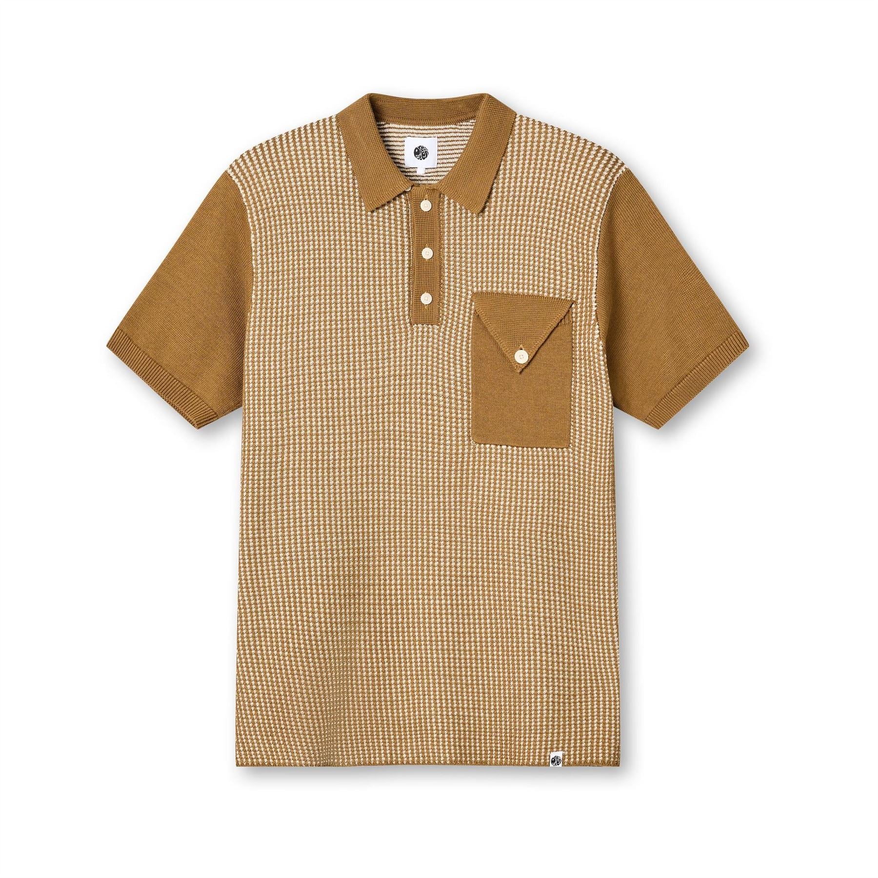 Pretty Green Roxy Knitted Short Sleeve Polo Shirt