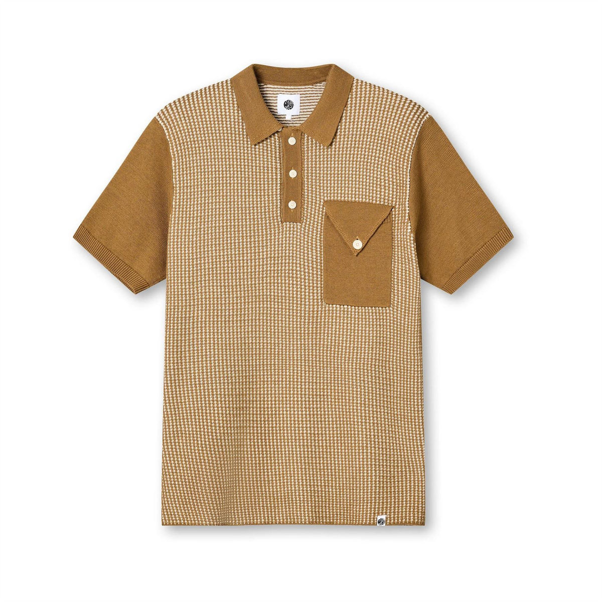 Pretty Green Roxy Knitted Short Sleeve Polo Shirt