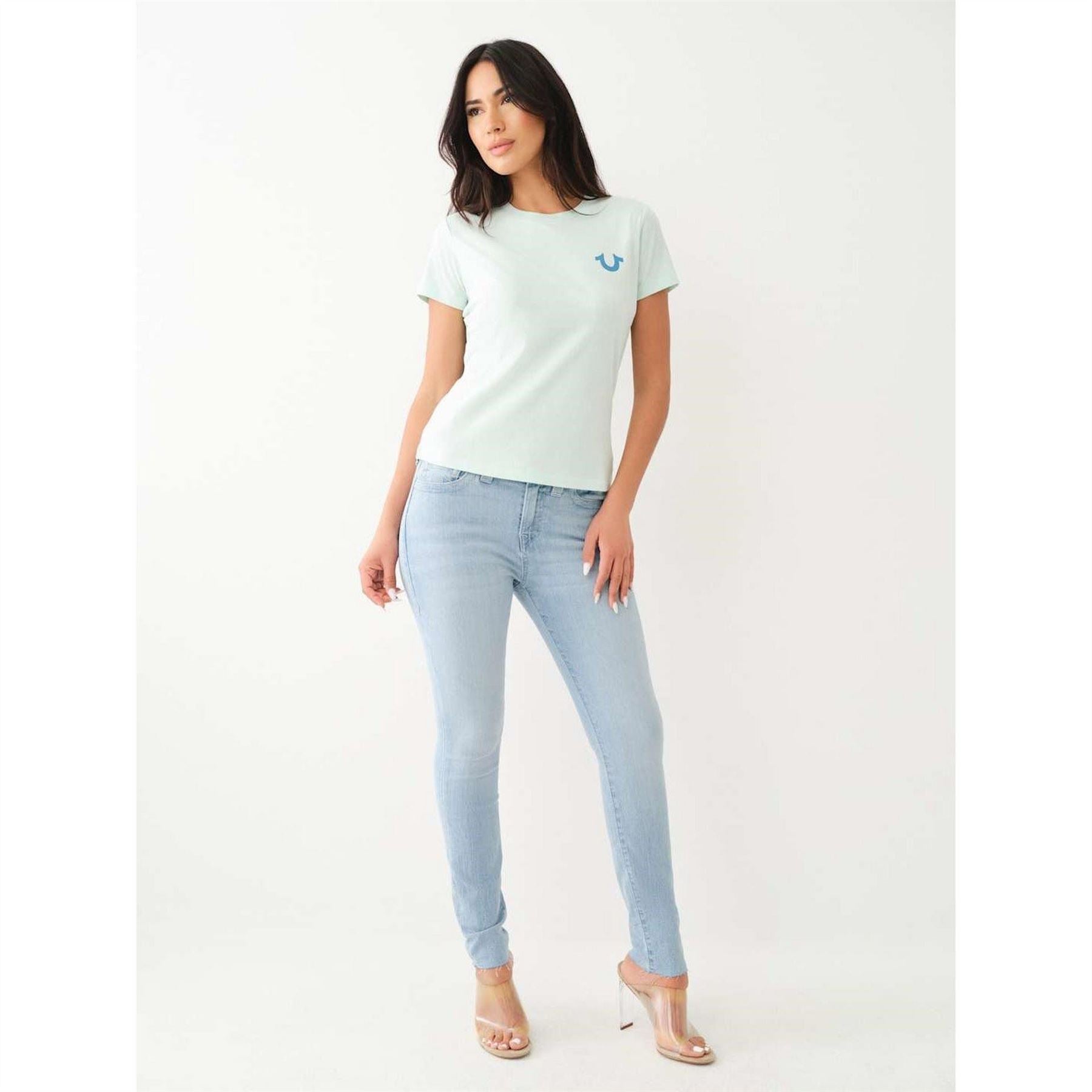 True Religion Buddha Print Regular Fit Crew Neck T-Shirt
