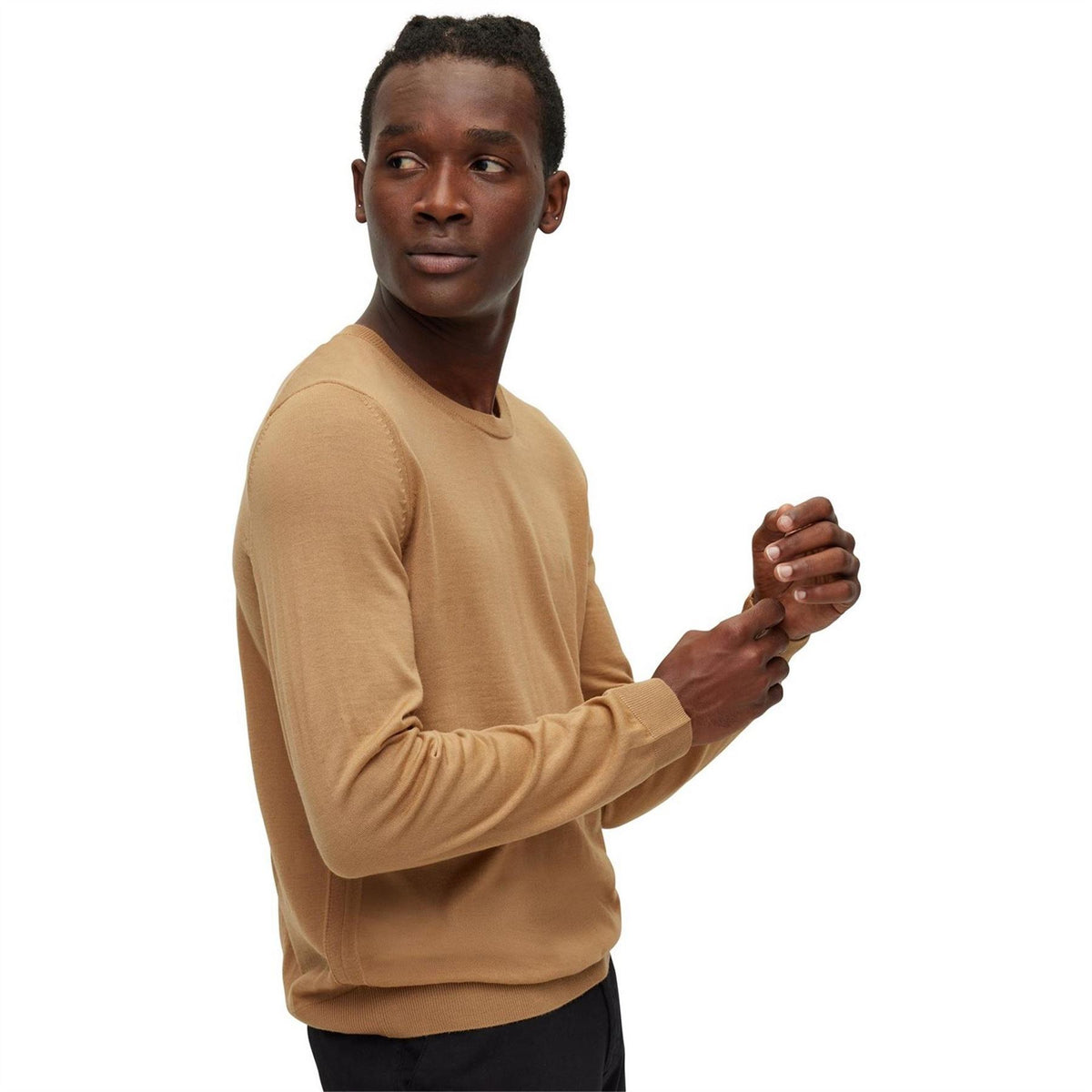 Boss Leno Knit Jumper, Soft Virgin Wool