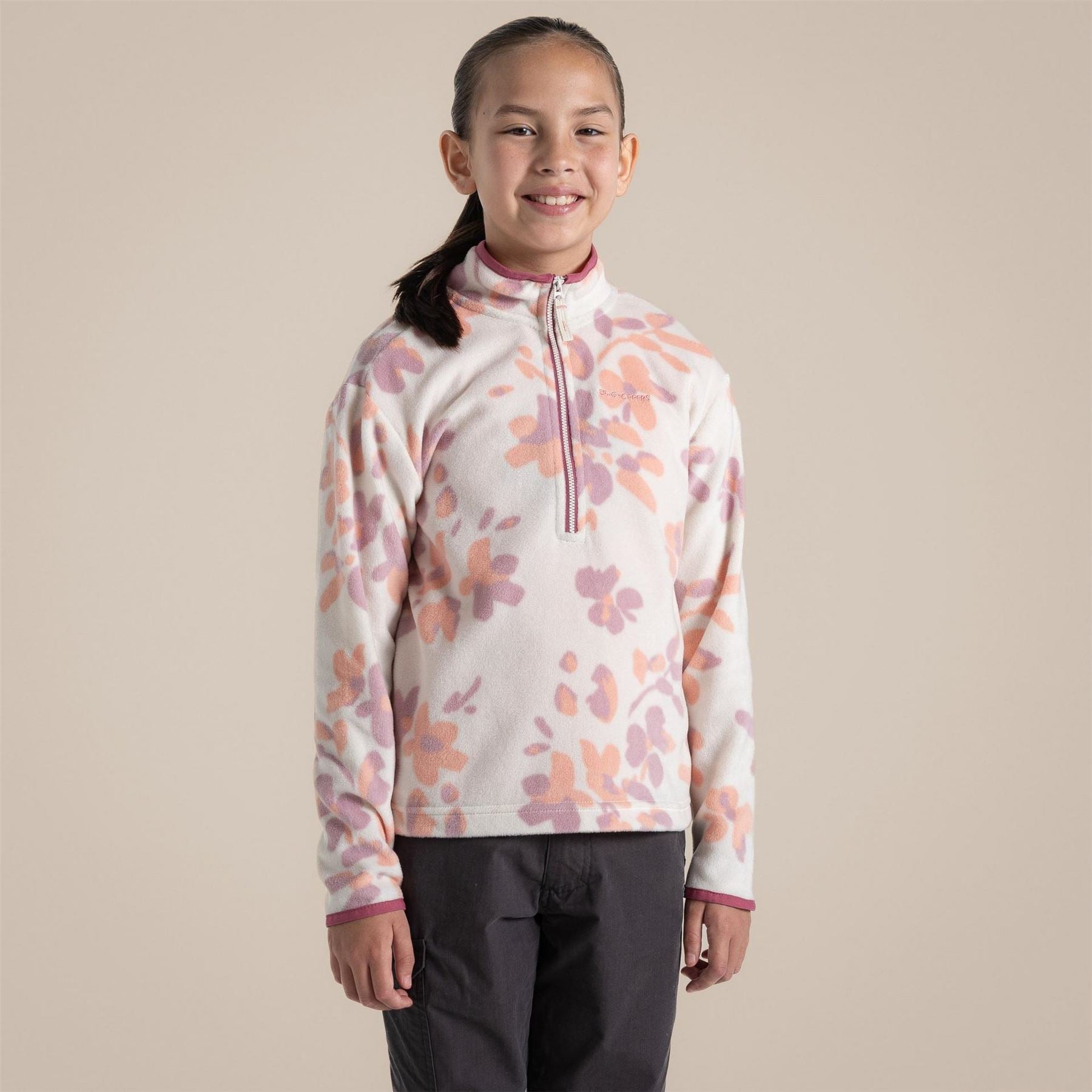 Craghoppers Bachas Embroidered Funnel Neck Long Sleeve Sweatshirt