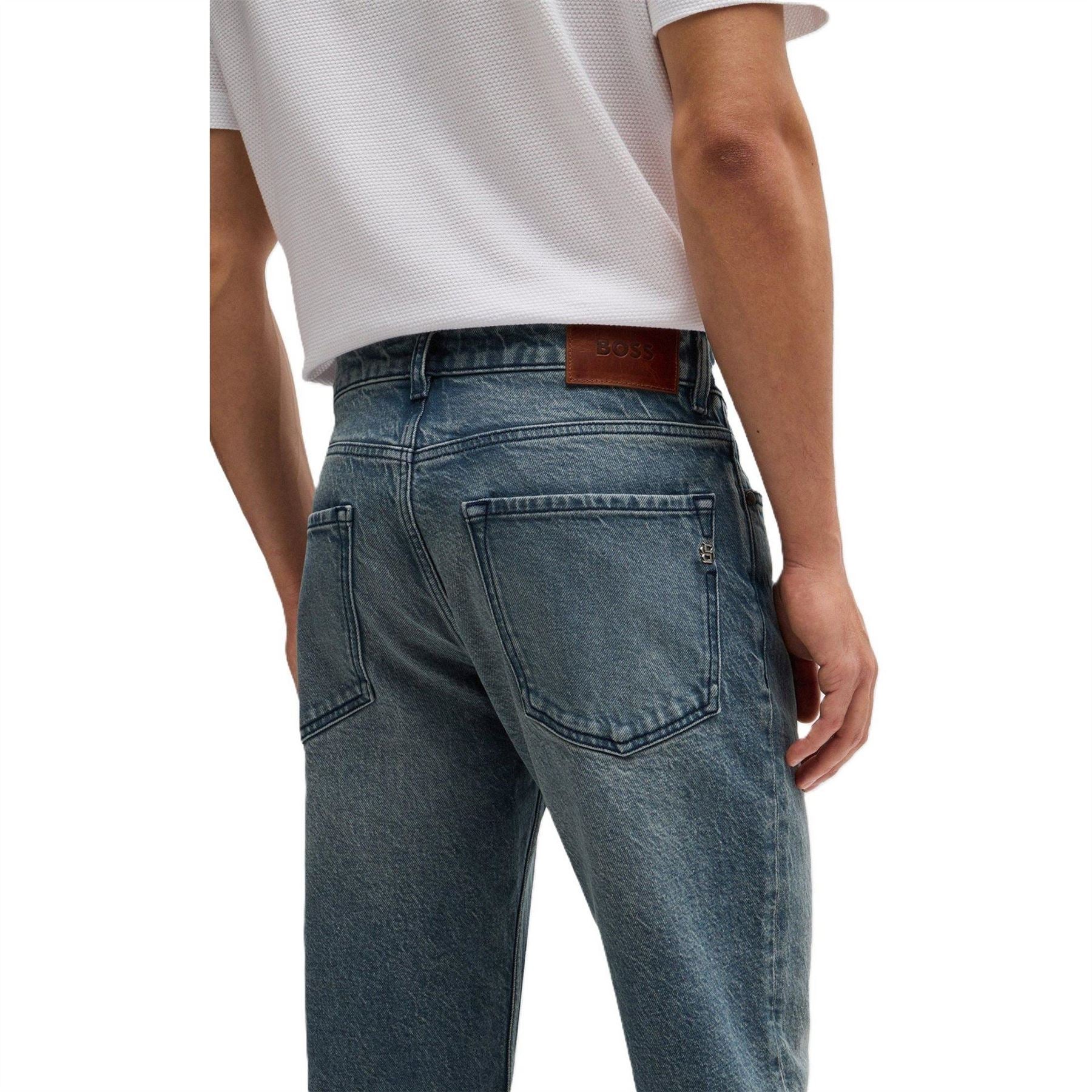 Boss Mid Rise Slim Fit Five Pocket Jeans