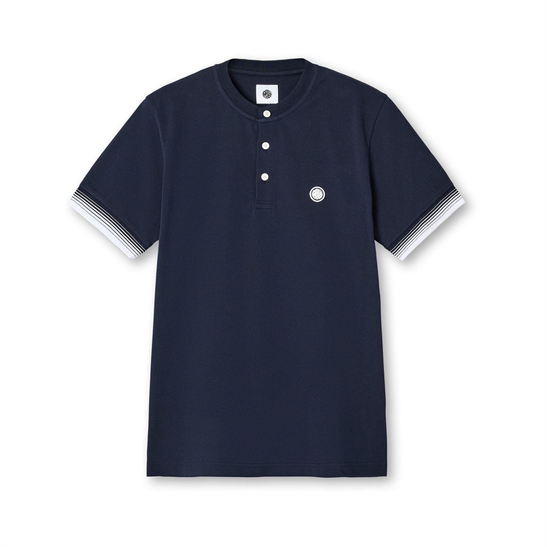Pretty Green Gradient Grandad Regular Fit T-Shirt