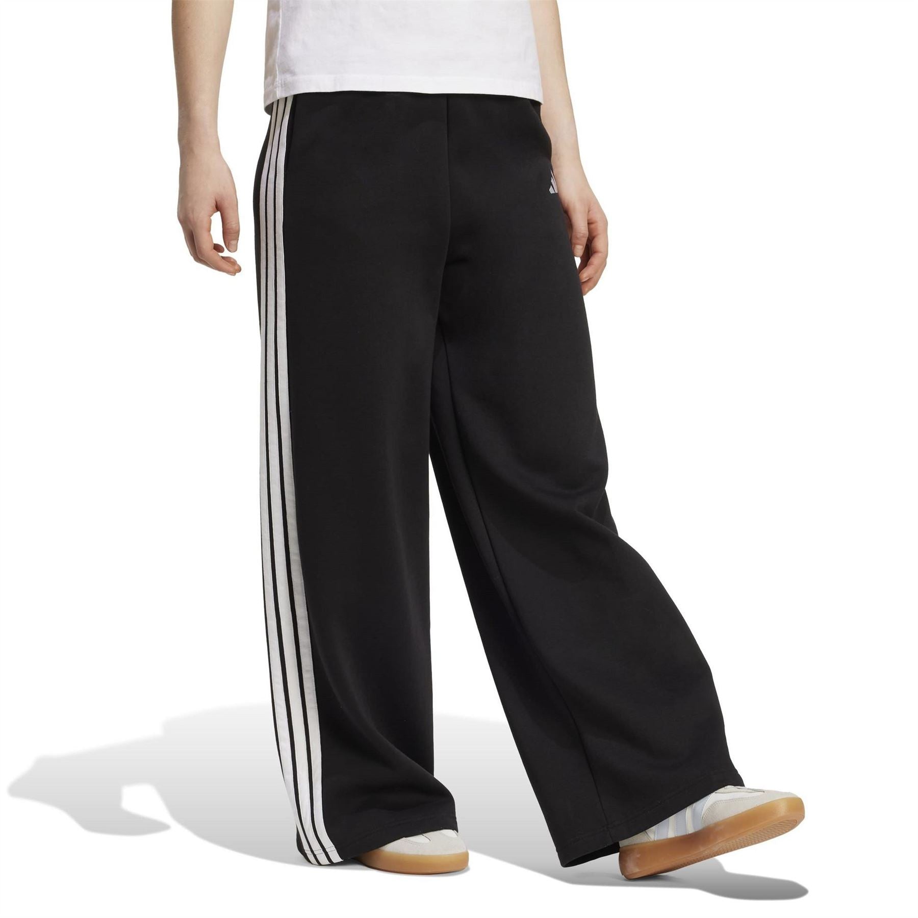 adidas 3s Wide Leg Side Stripes Track Joggers