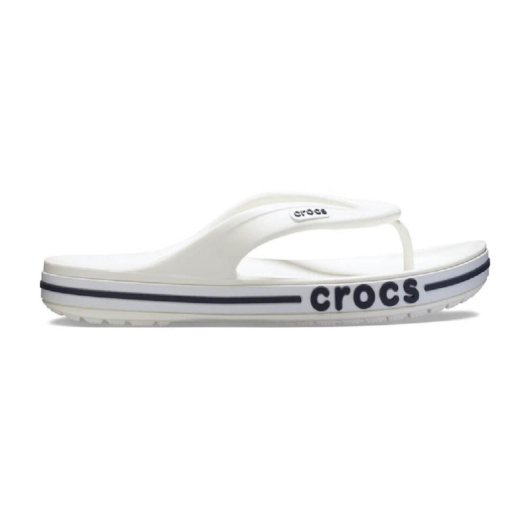 Crocs Baya Lined Flip Flops with Lacoste Lettering