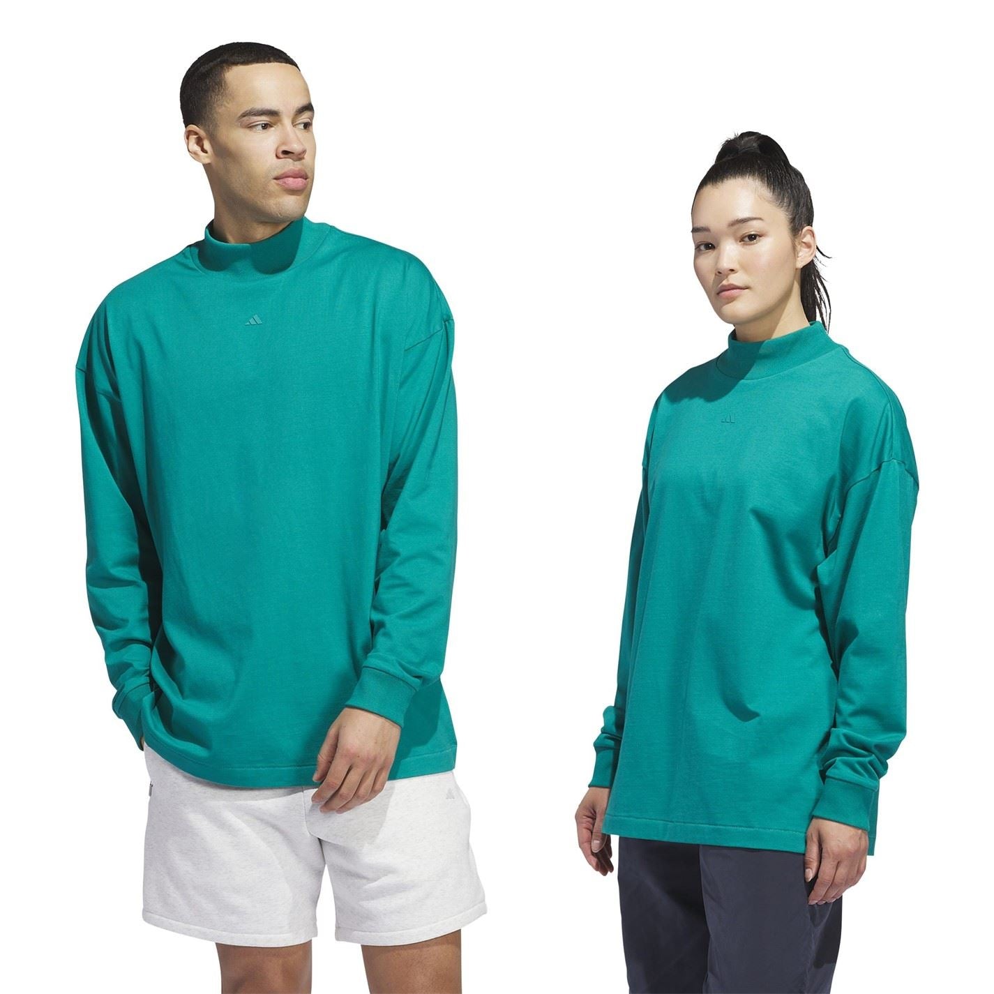 adidas Mens Basketball Long Sleeve Tee T-Shirt