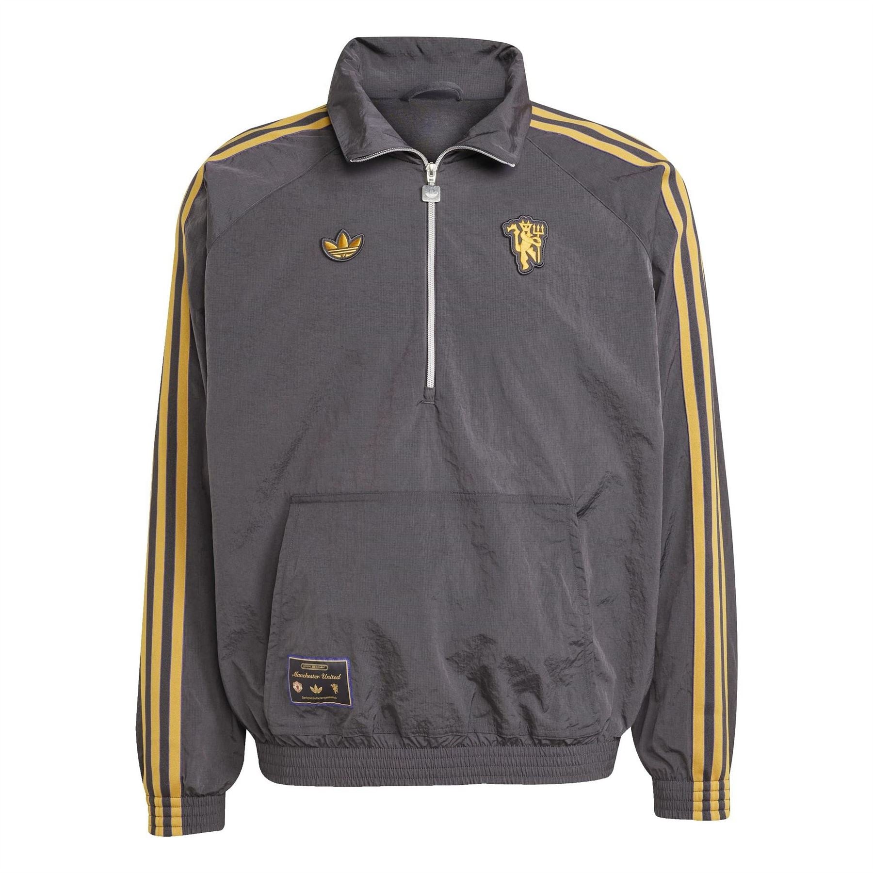 adidas Mens Manchester United Half Zip Jacket