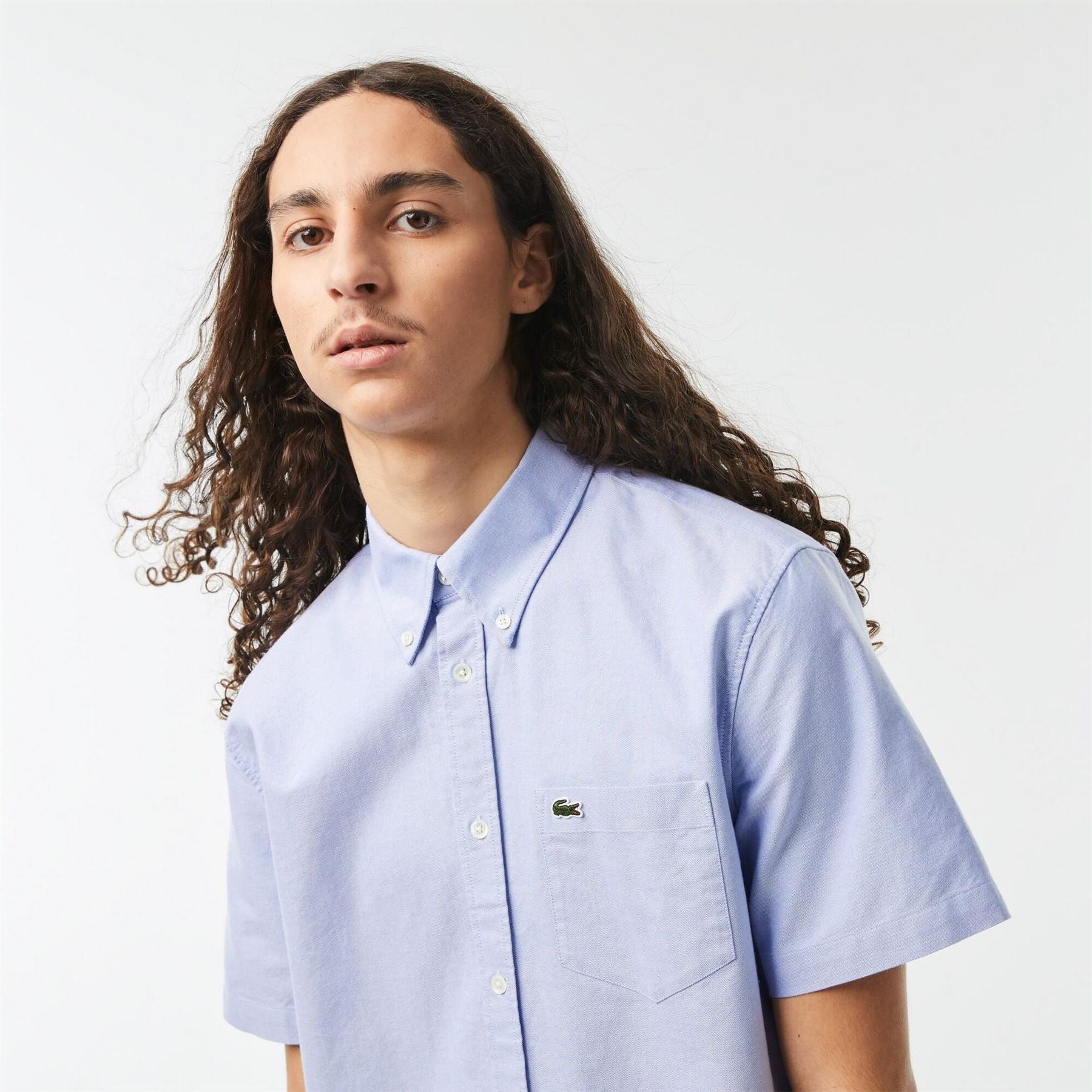 Lacoste Regular Fit Oxford Plain Shirt