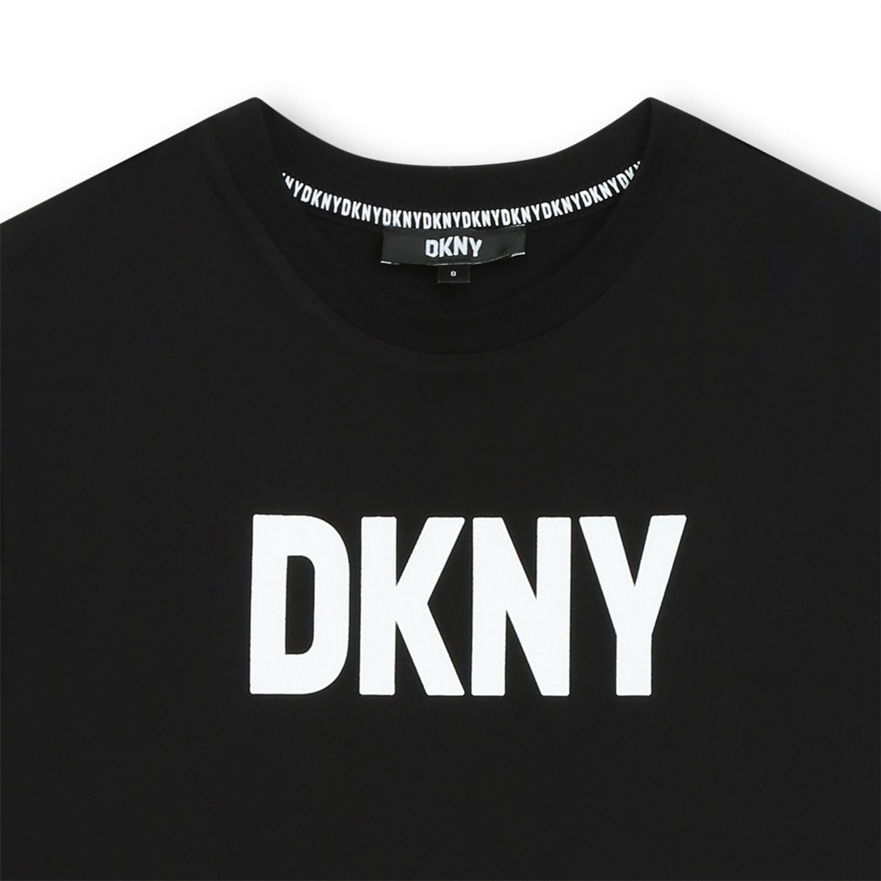 DKNY Regular Fit Crew Neck Lettering T-Shirt