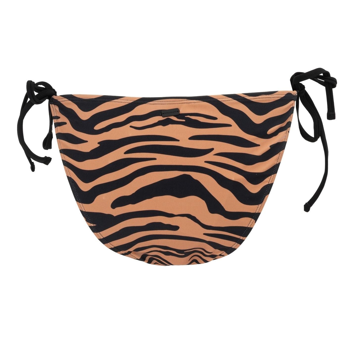 SoulCal Solid Patterned Tie Closure Bikini Bottom