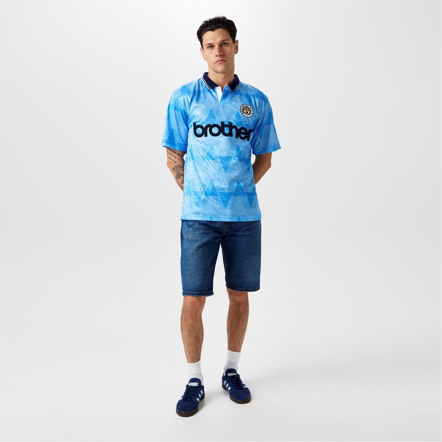 Score Draw Manchester City 89 Home Shirt Adults