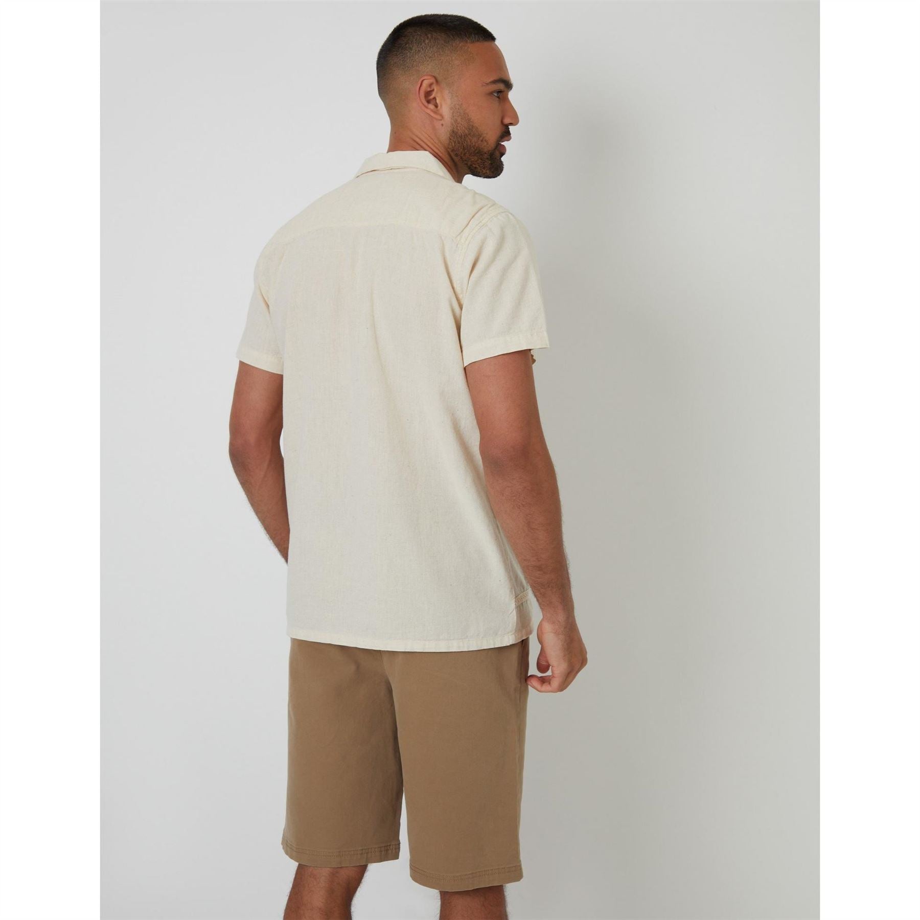 Threadbare Combes Embroidered Short Sleeve Shirt