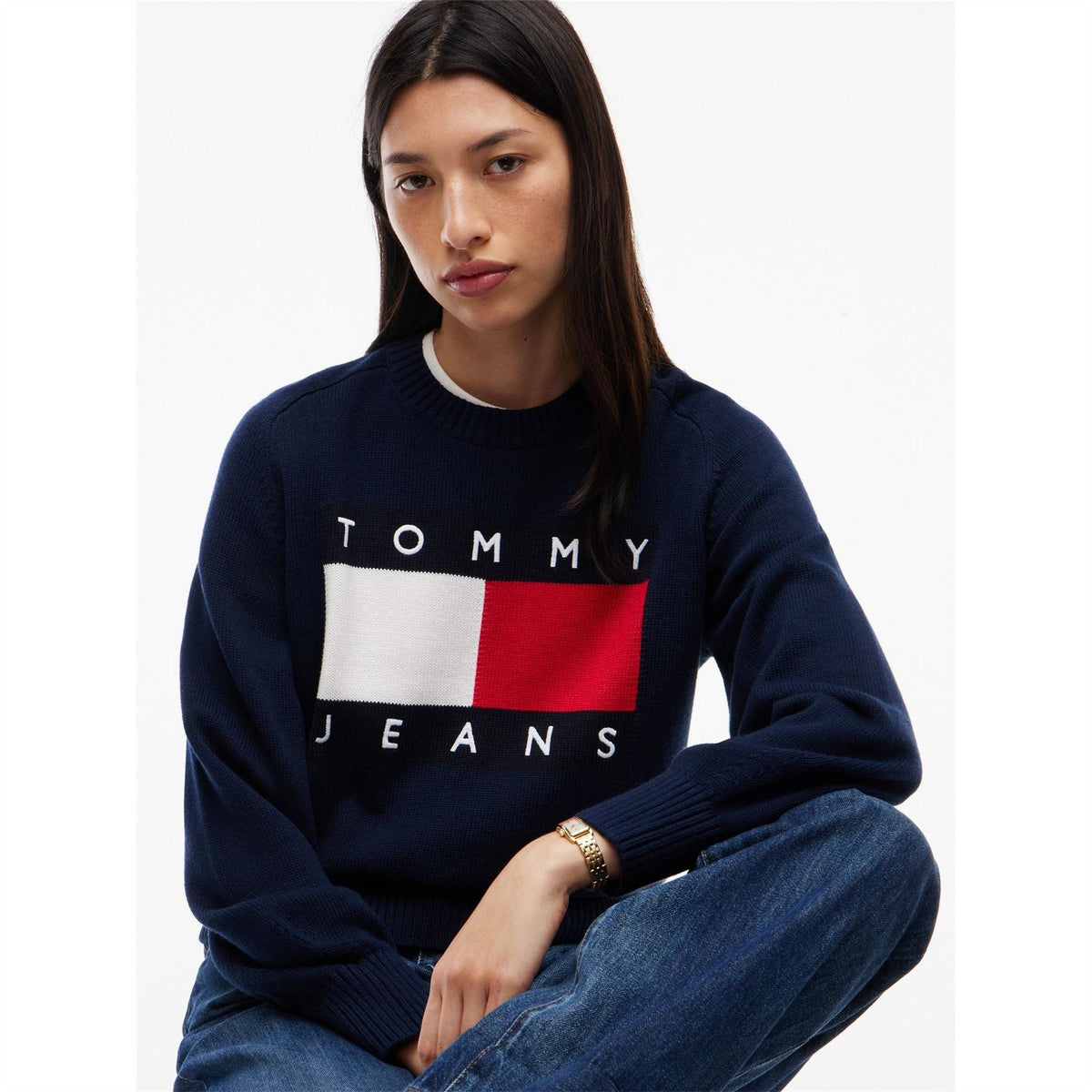 Tommy Jeans Lg Flag Knit Ld64