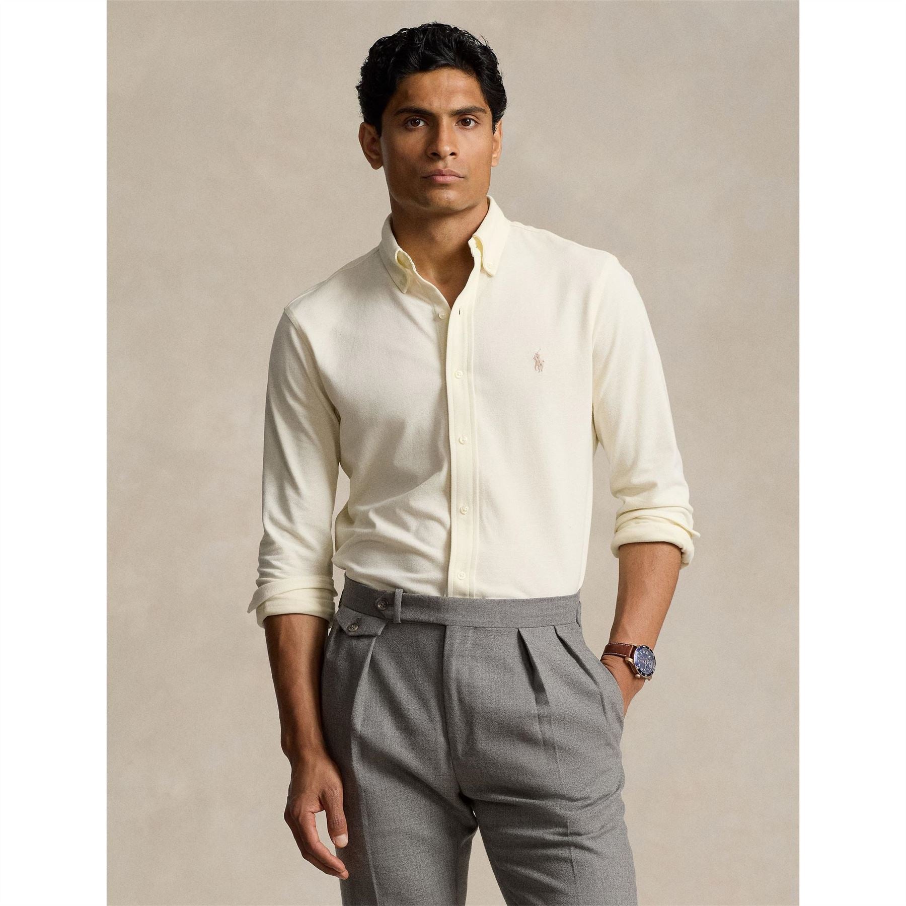 Polo Ralph Lauren Slim Fit Button Down Plain Shirt