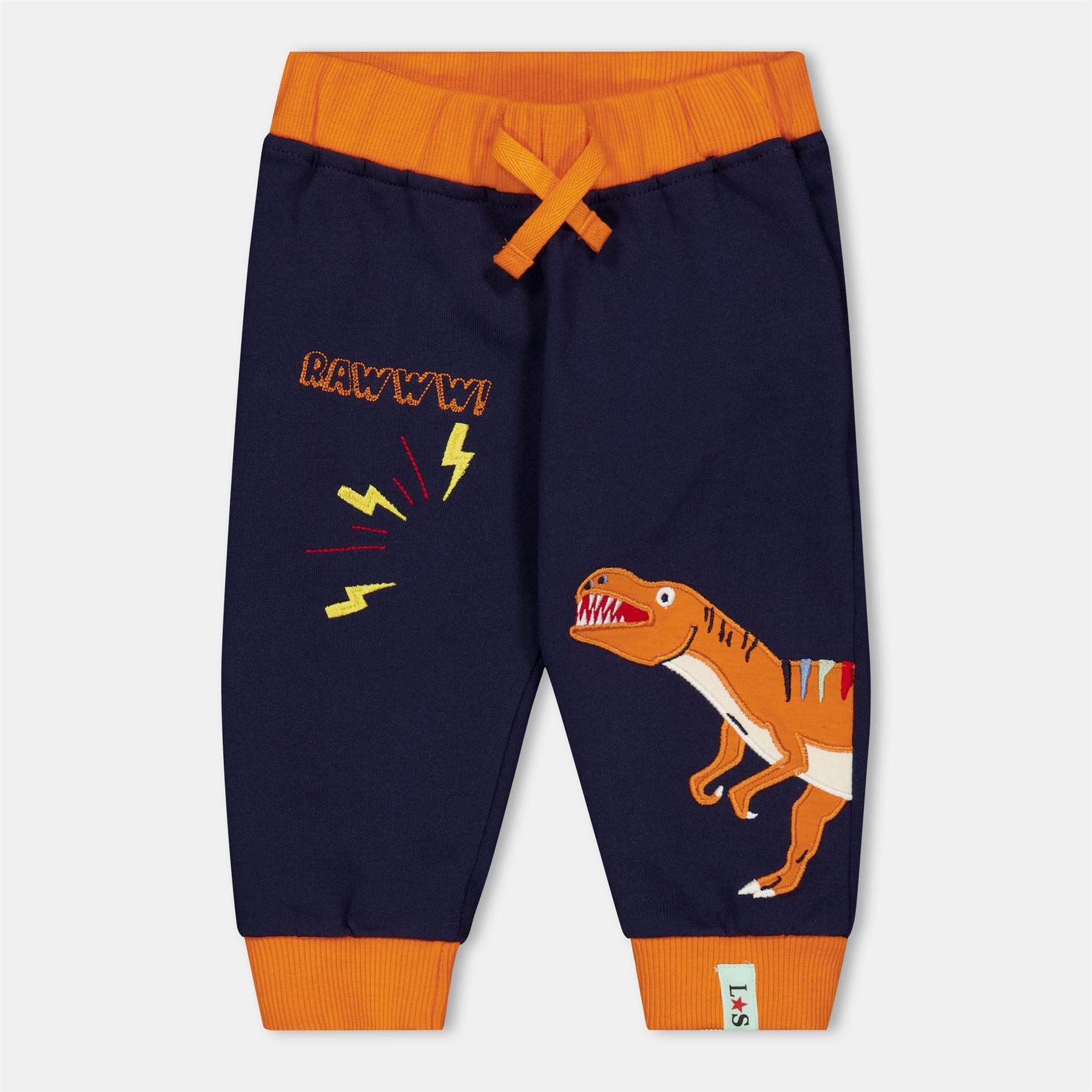 Lilly and Sid Rawr Dino Closed Hem Fleece Joggers