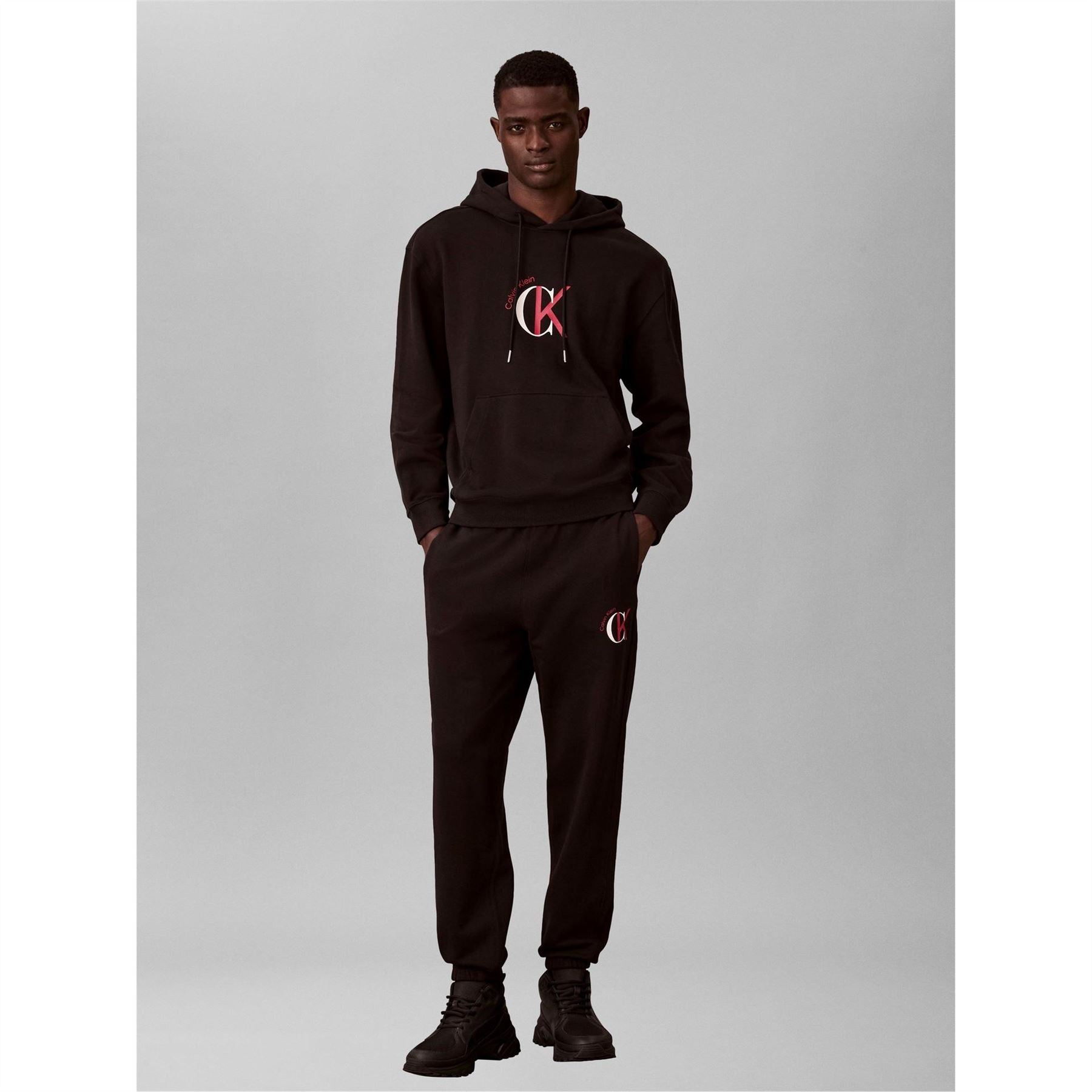 Calvin Klein Jeans Terry Hooded Neck Kangaroo Pocket Sweatshirt