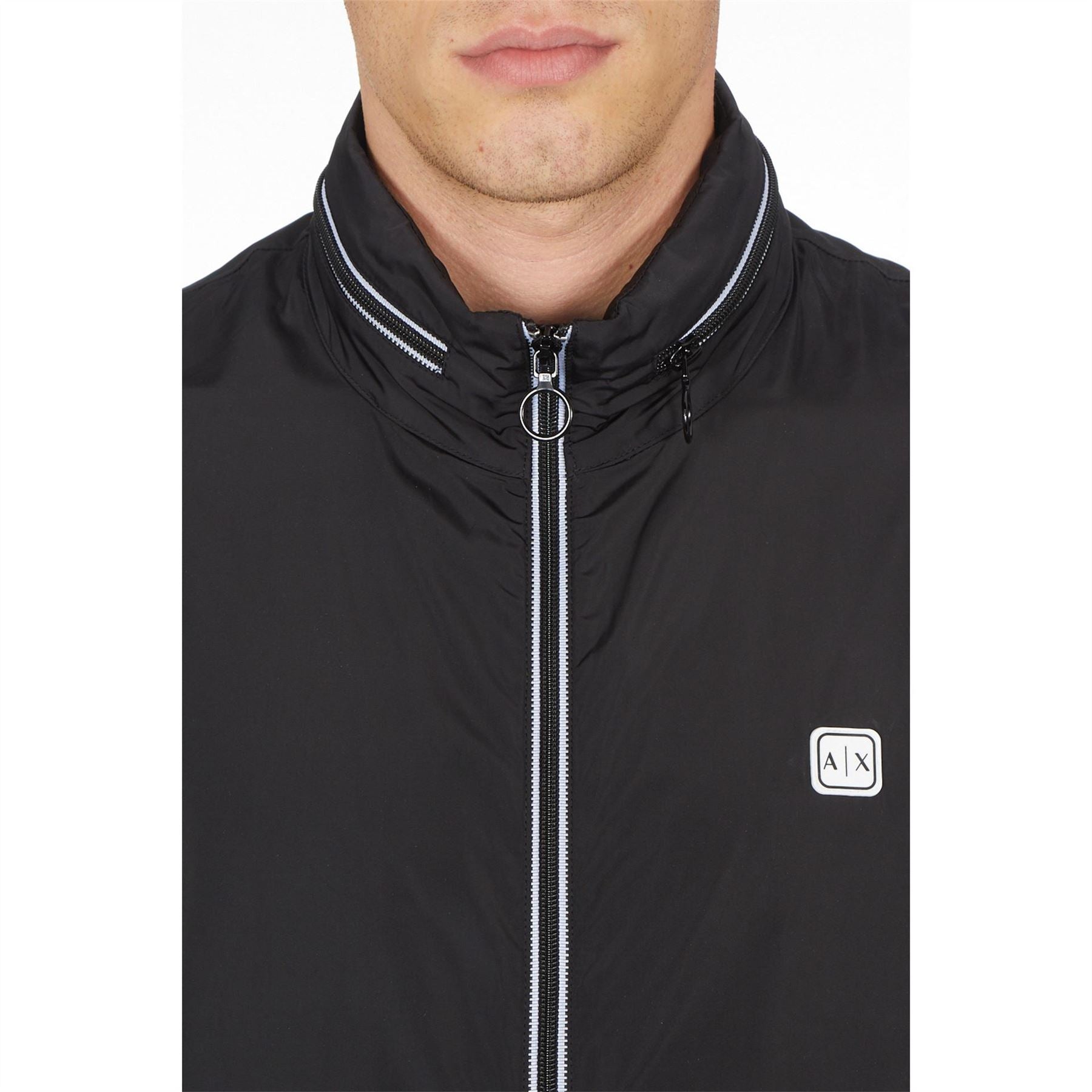 Armani Exchange Mens Exchange Patch Logo Jacket