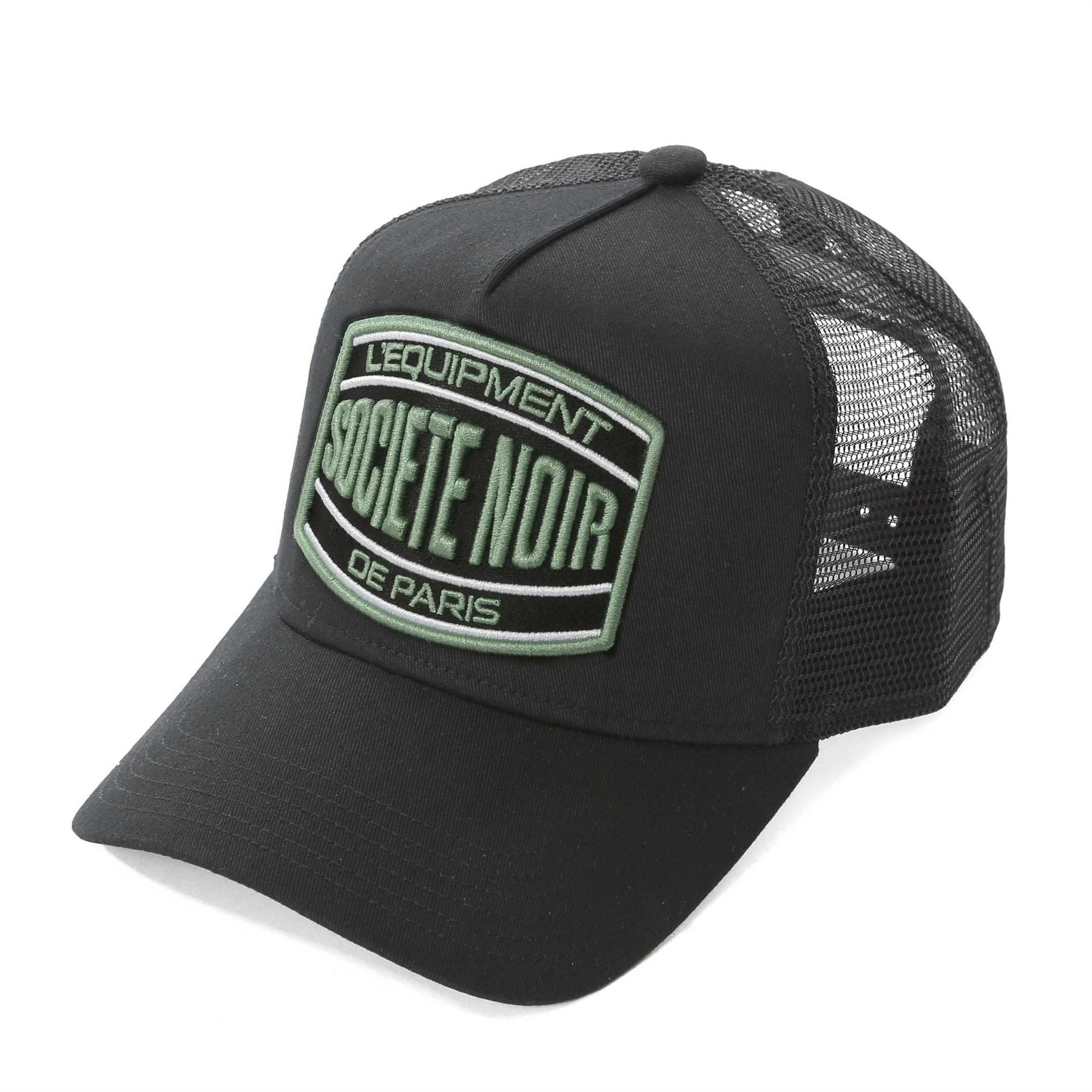 Societe Noir Logo Lettering Adjustable Trucker Cap