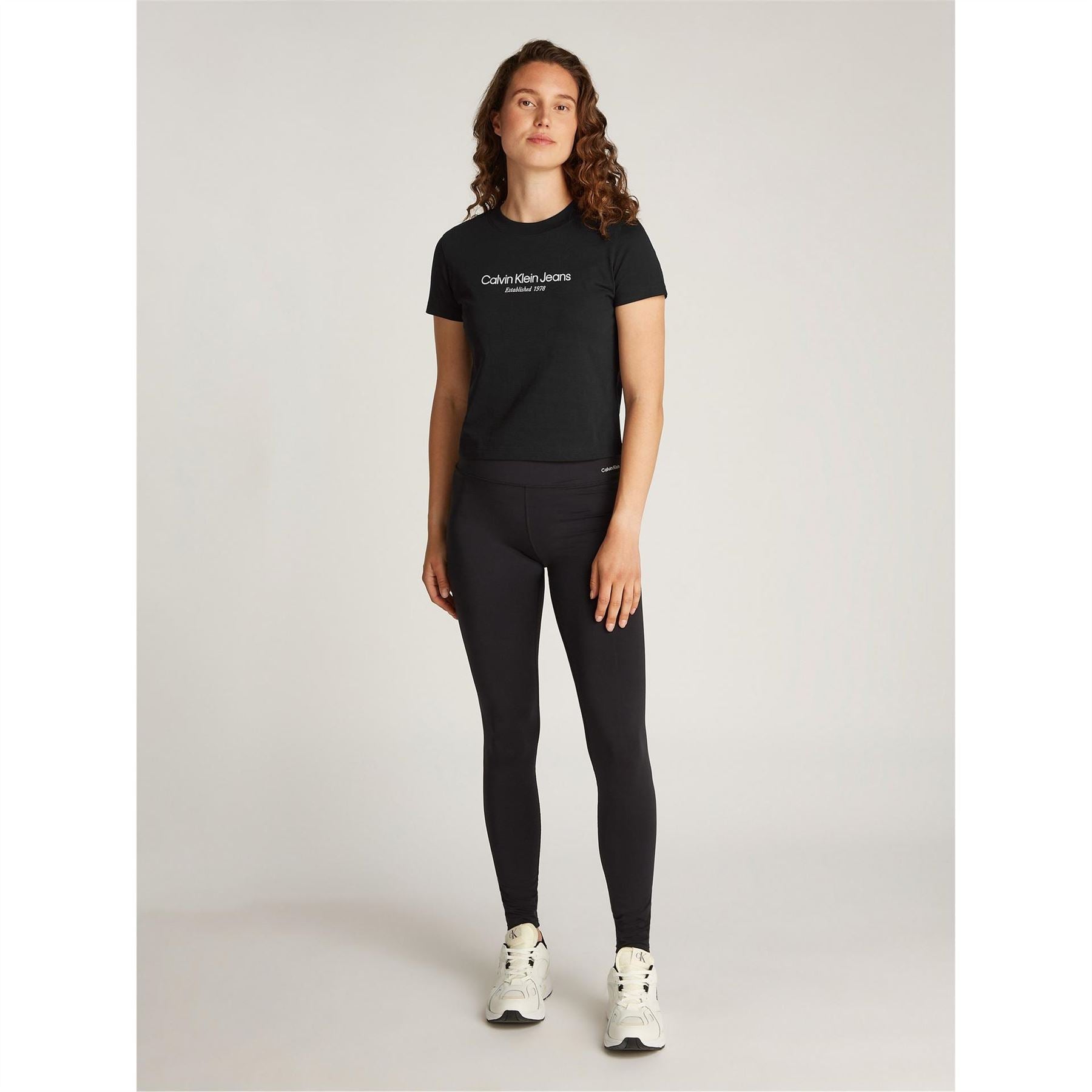 Calvin Klein Jeans Lettering Crew Neck Regular Fit T-Shirt