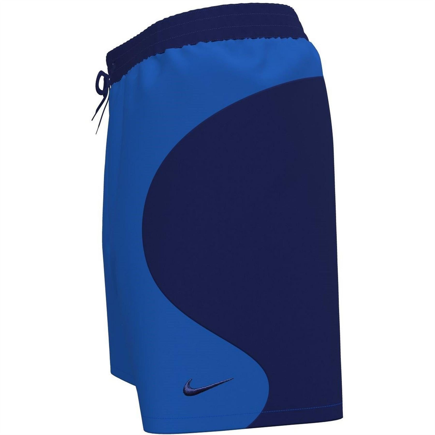 Nike Mens Zip Color Block Swim 7 Fully Lined Volley Shorts