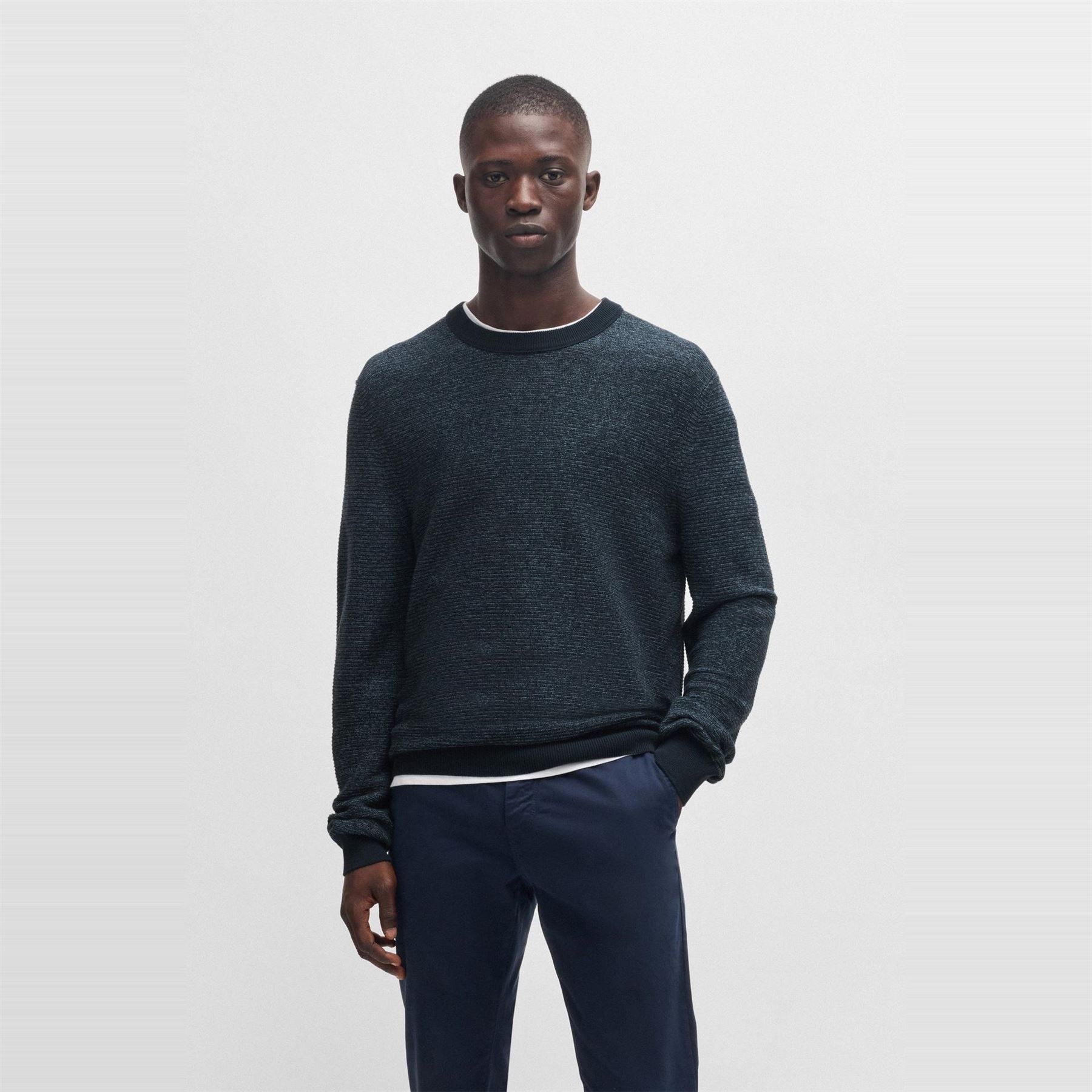 Boss Crew Neck Long Sleeve Regular Fit Sweater