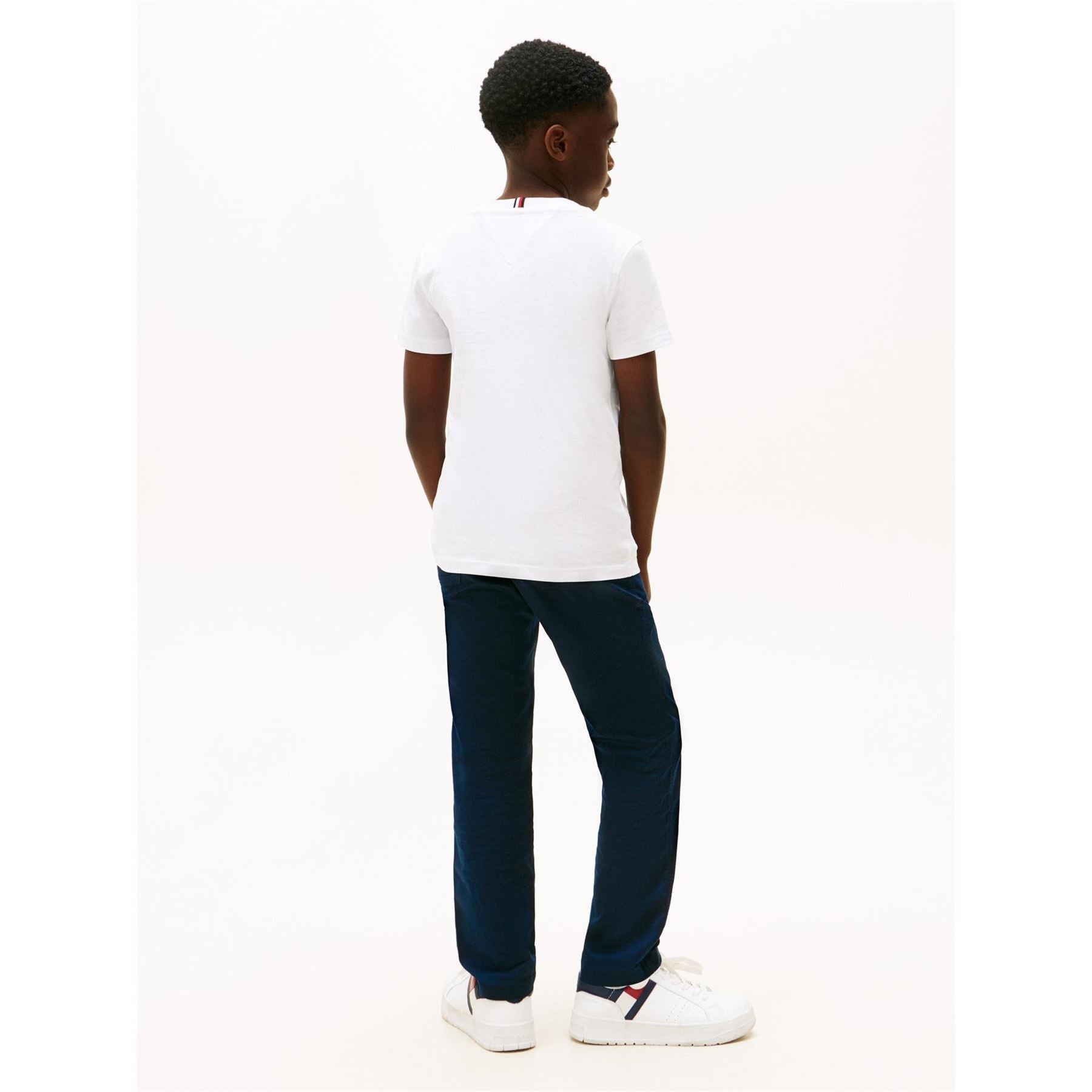Tommy Hilfiger Lettering Crew Neck Short Sleeve Jersey T-Shirt