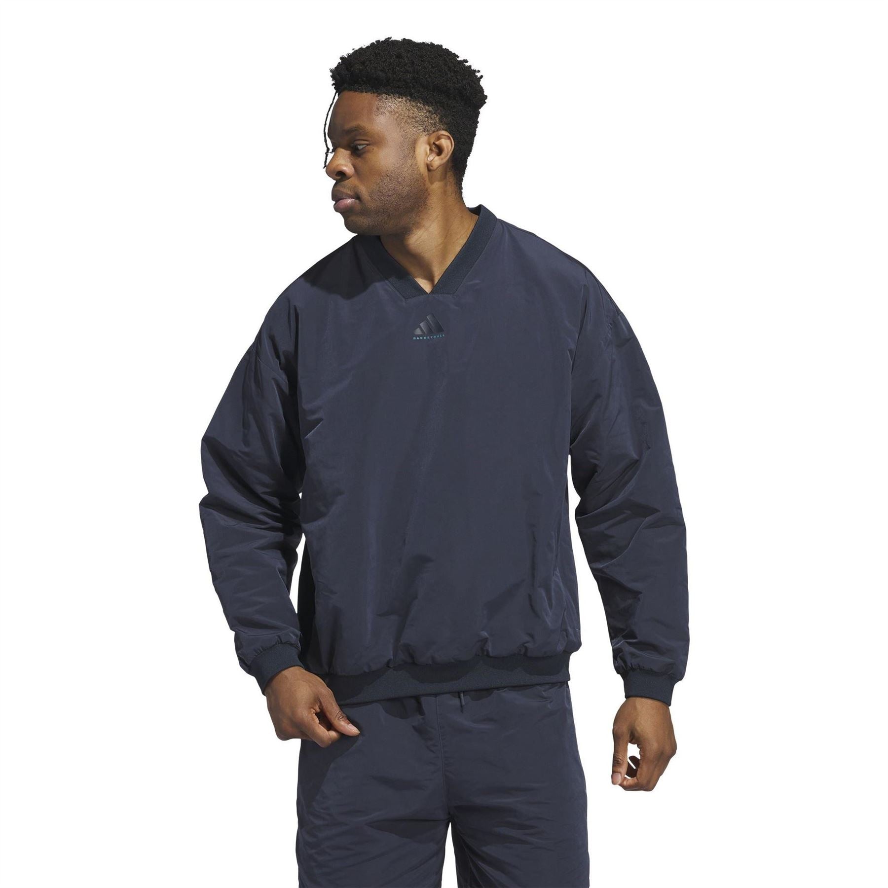 adidas Mens Woven Crewneck Sweatshirt