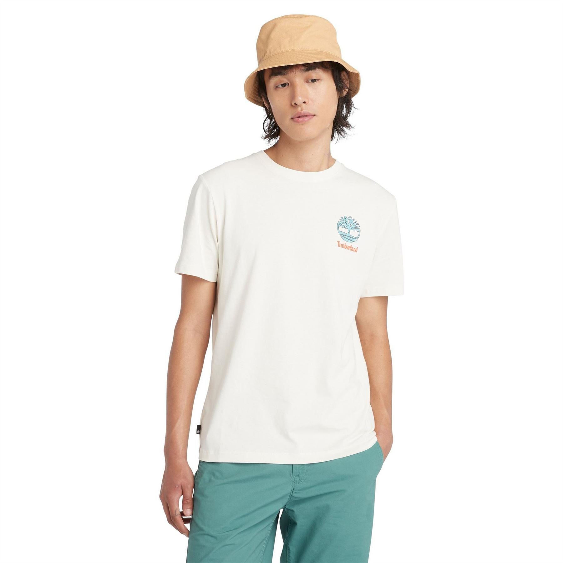 Timberland Timberland Logo Text Graphic Regular Fit T-Shirt