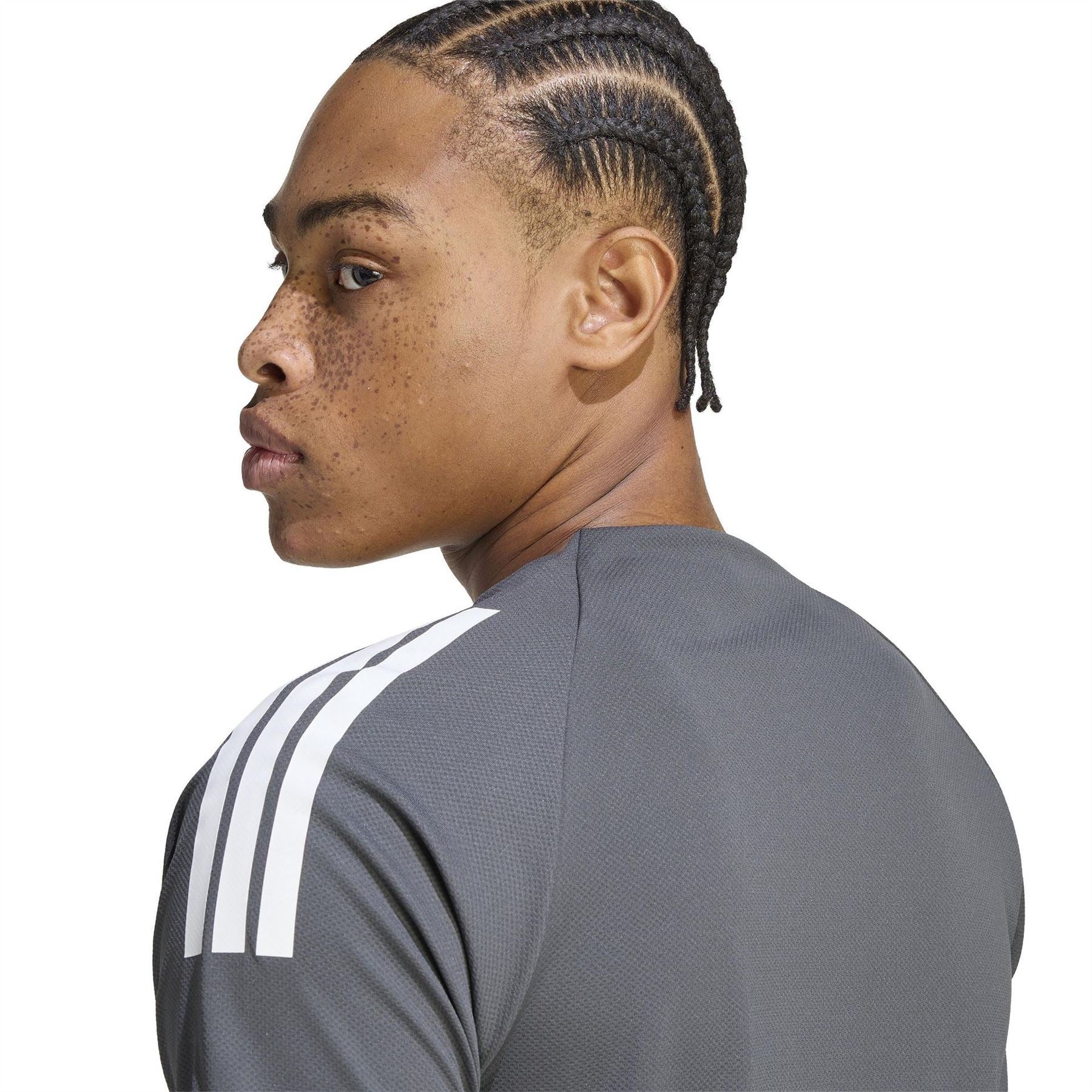 adidas Mens Classic 3 Stripe Sereno T-Shirt
