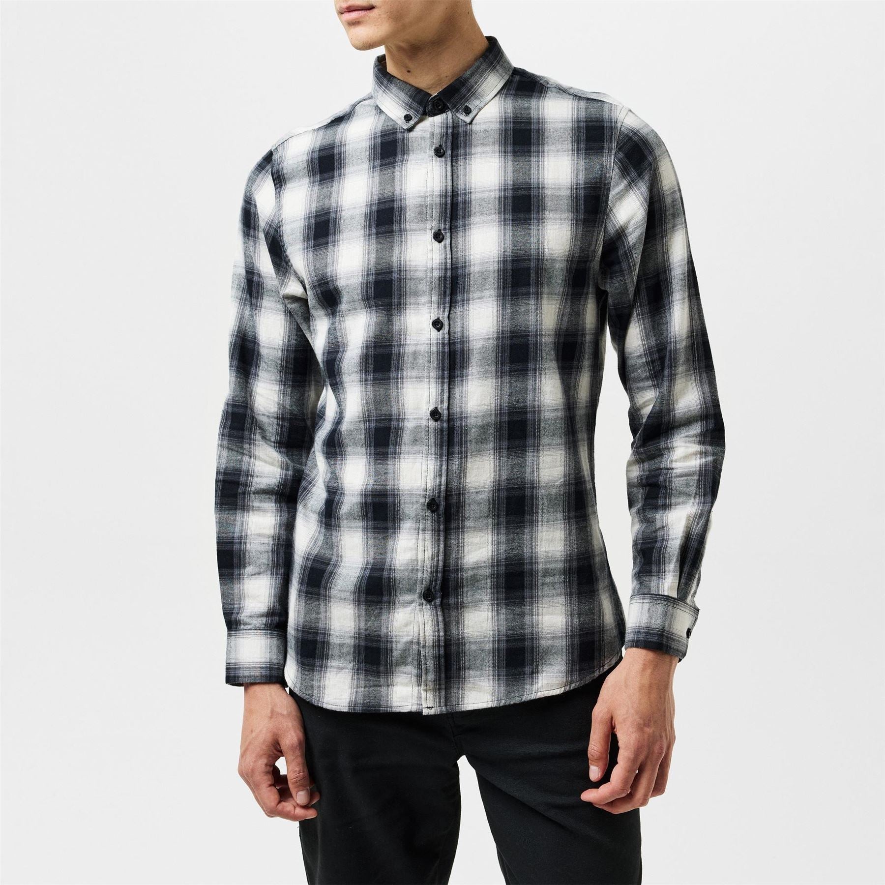Threadbare Cheque Long Sleeve Patterned Shirt
