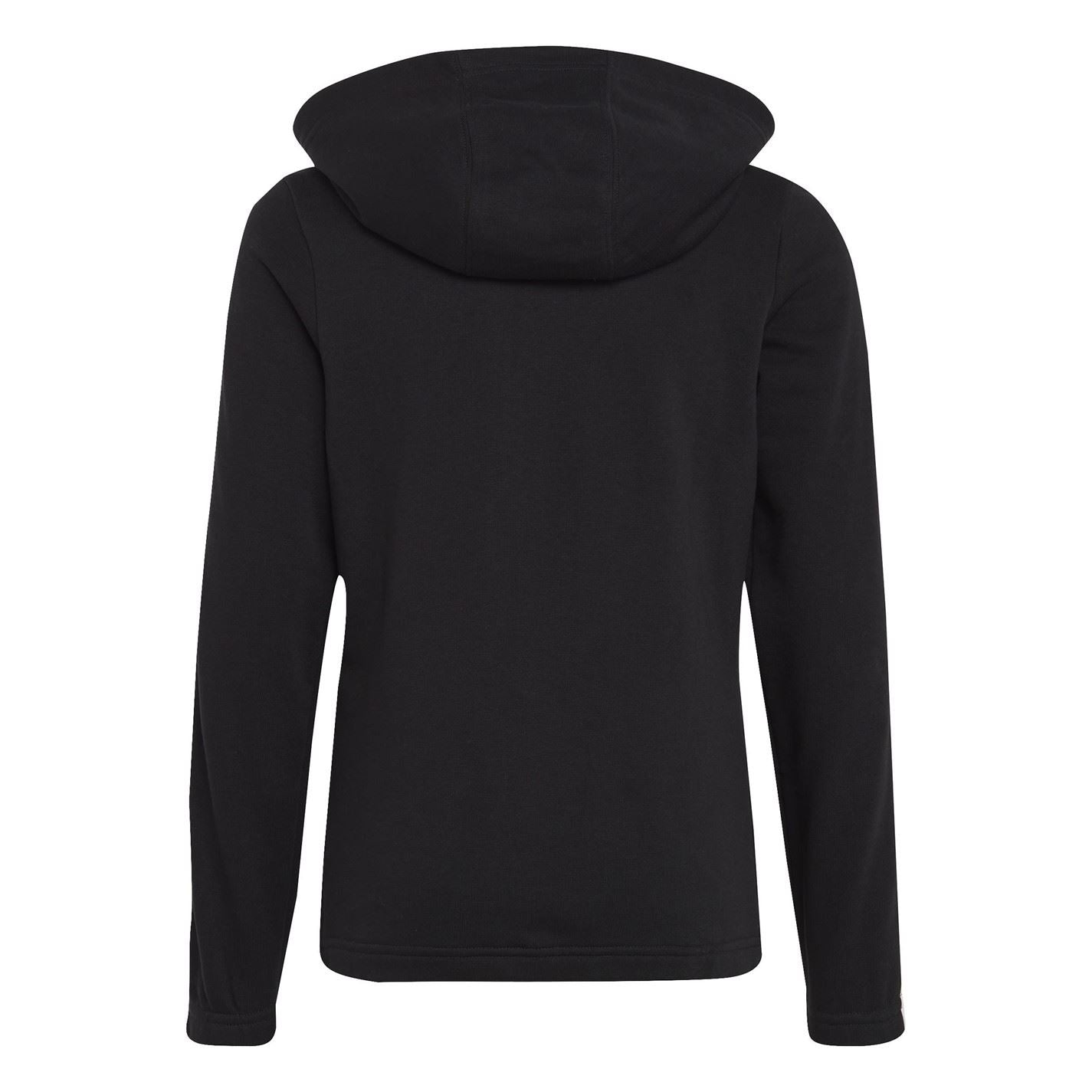 adidas Essentials Girls 3 Stripes Zip Track Top Hoodie