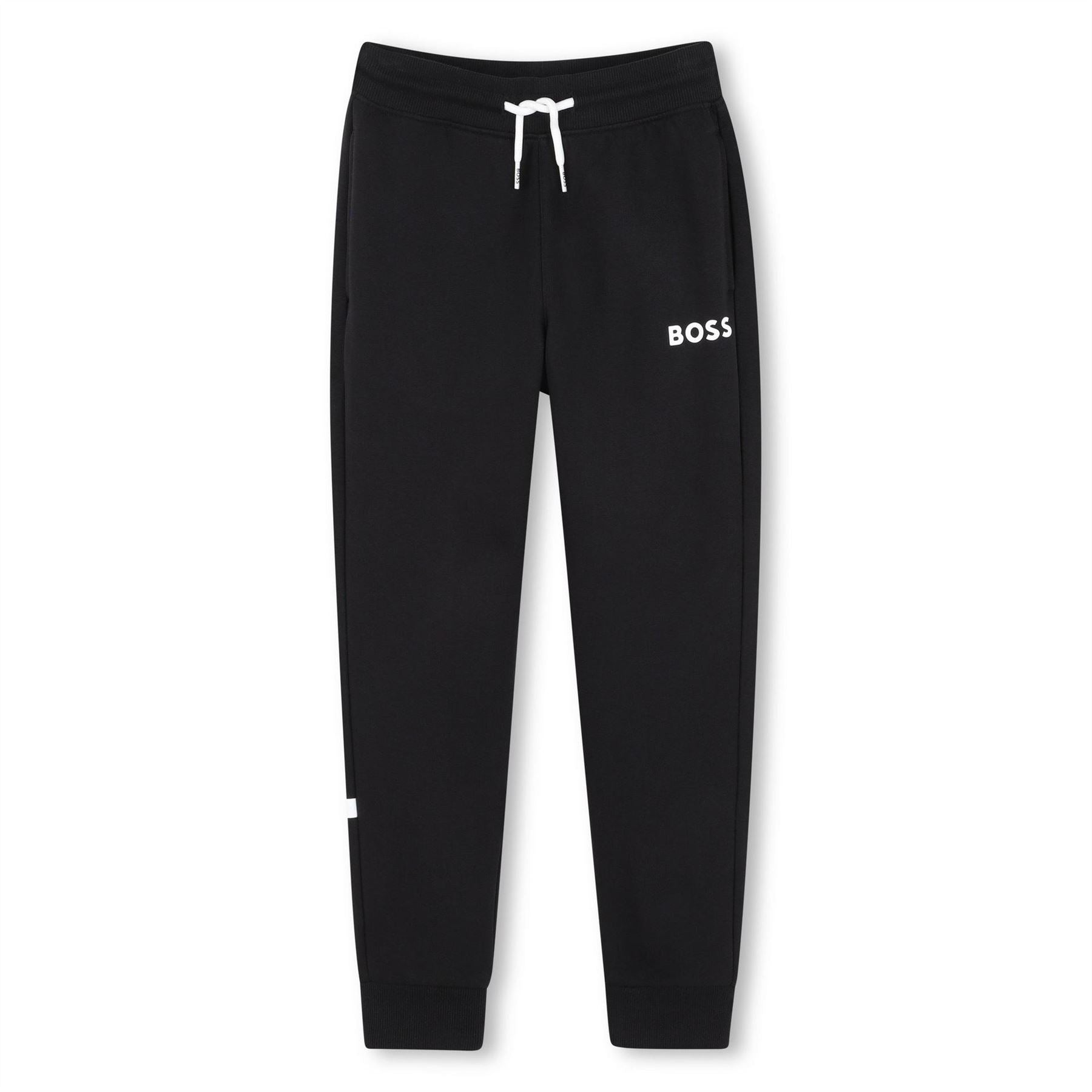 Boss Wordmark Solid Patterned Slim Joggers