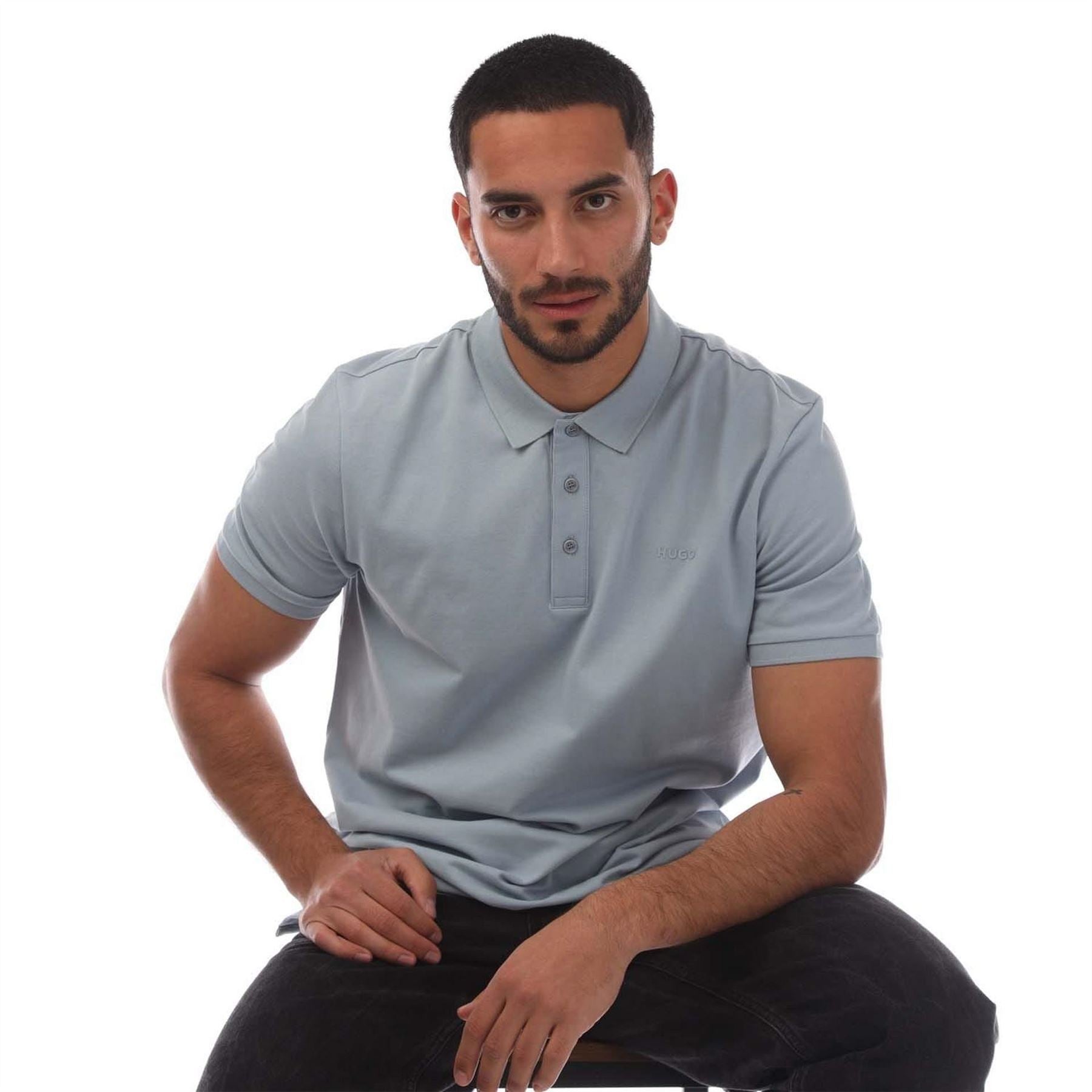 Hugo Logo Print Polo Shirt