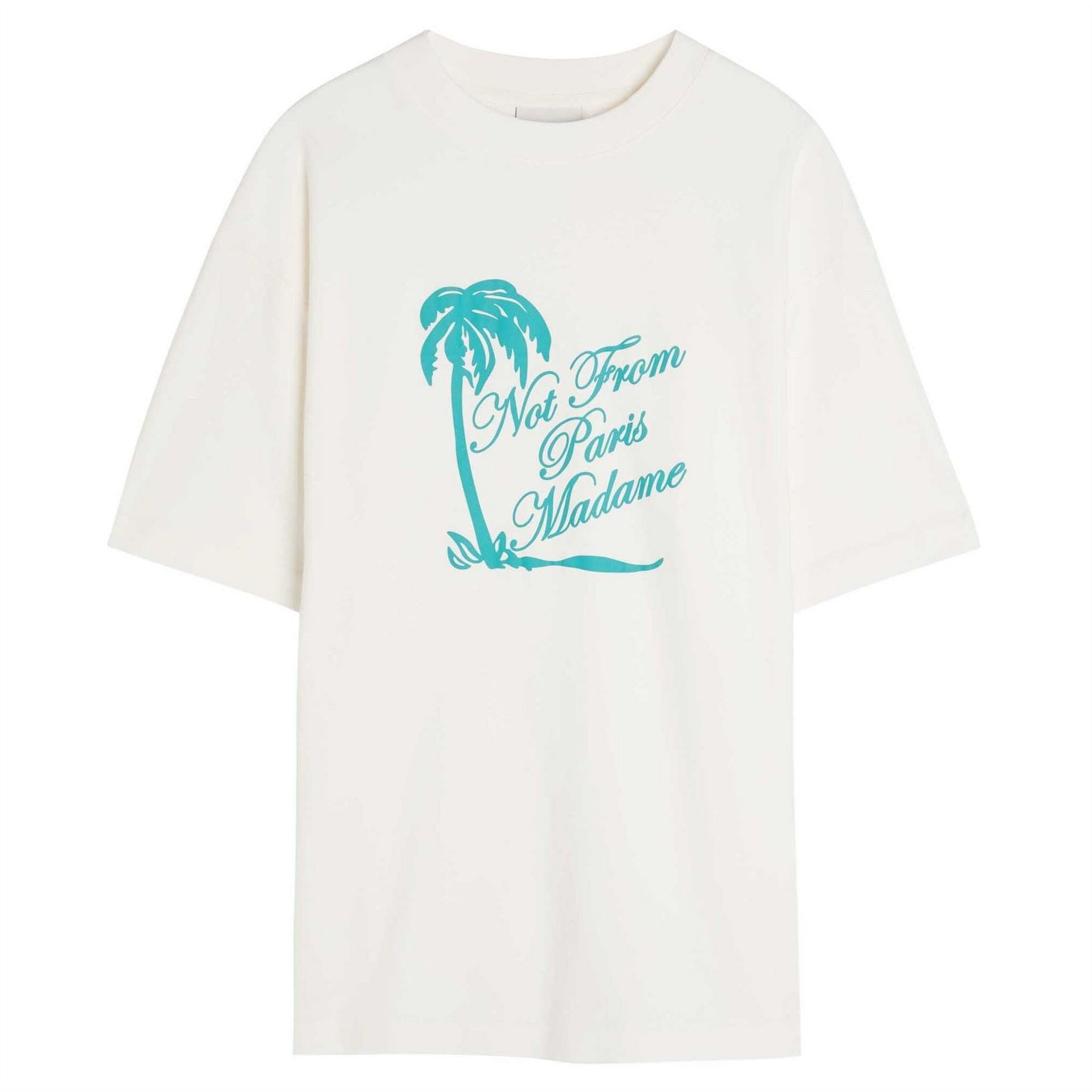 Drole De Monsieur T-Shirt Slogan Palmiers