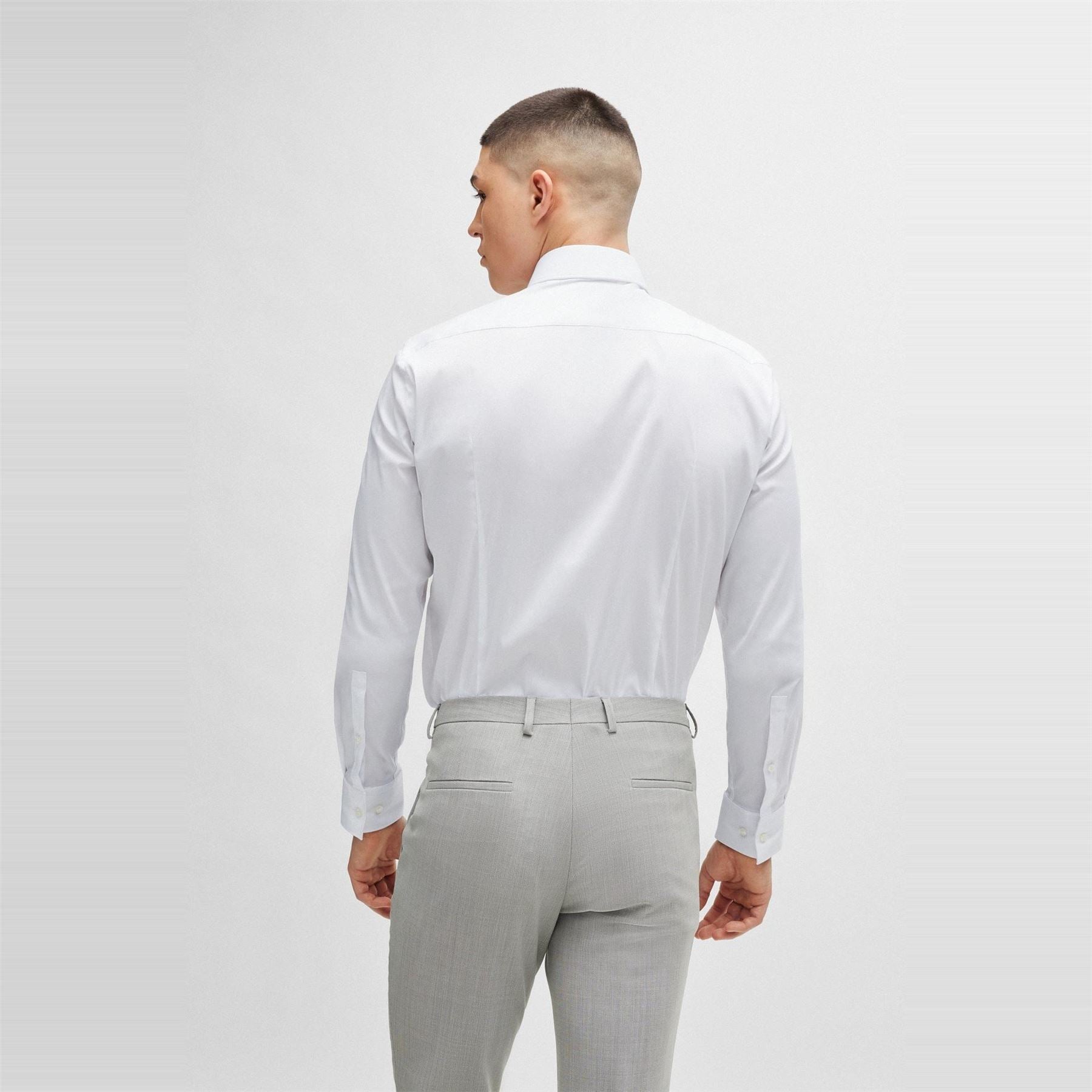 Boss Slim Fit Long Sleeve Collared Oxford Shirt