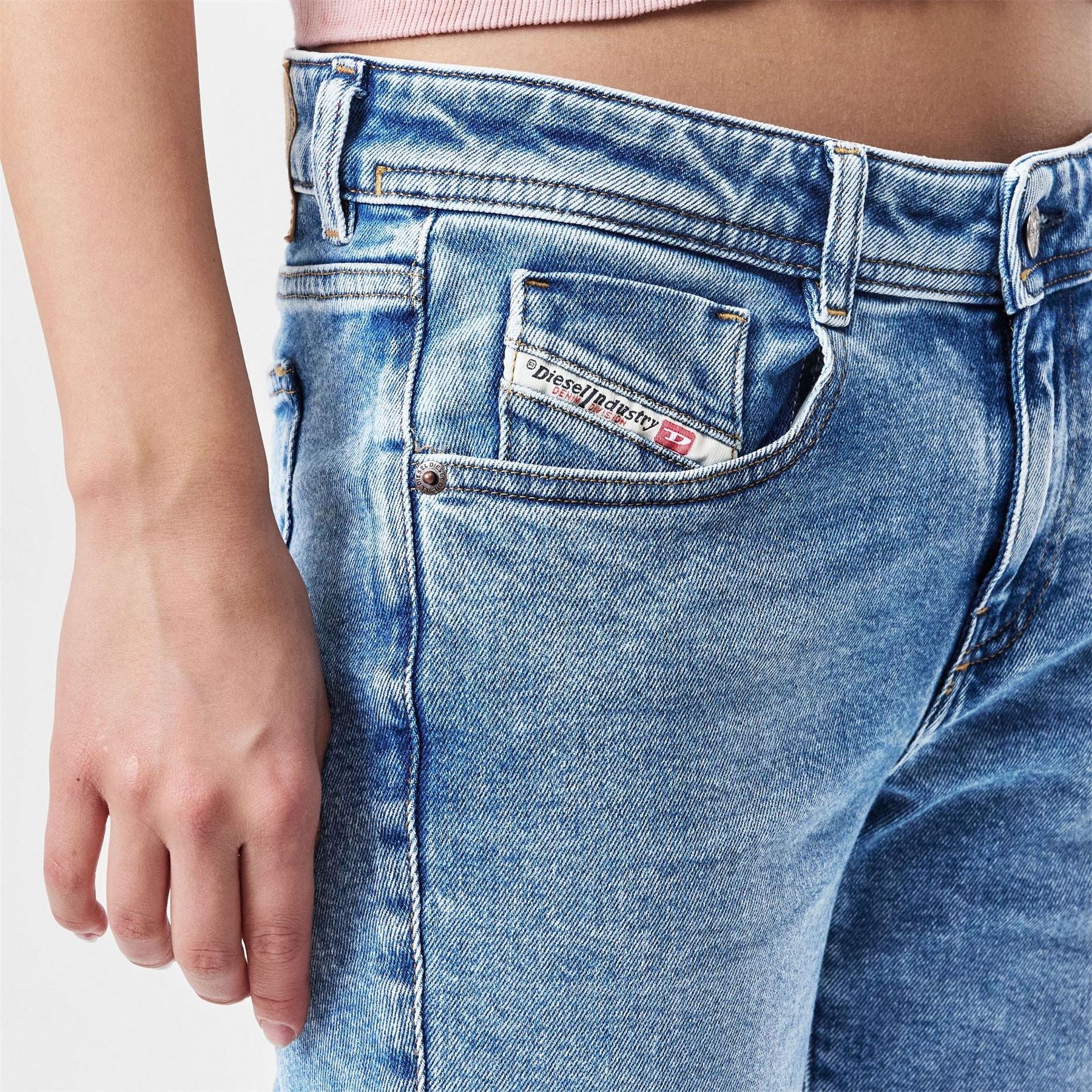 Diesel 1969 Eby Wide Leg Regular Fit Jeans