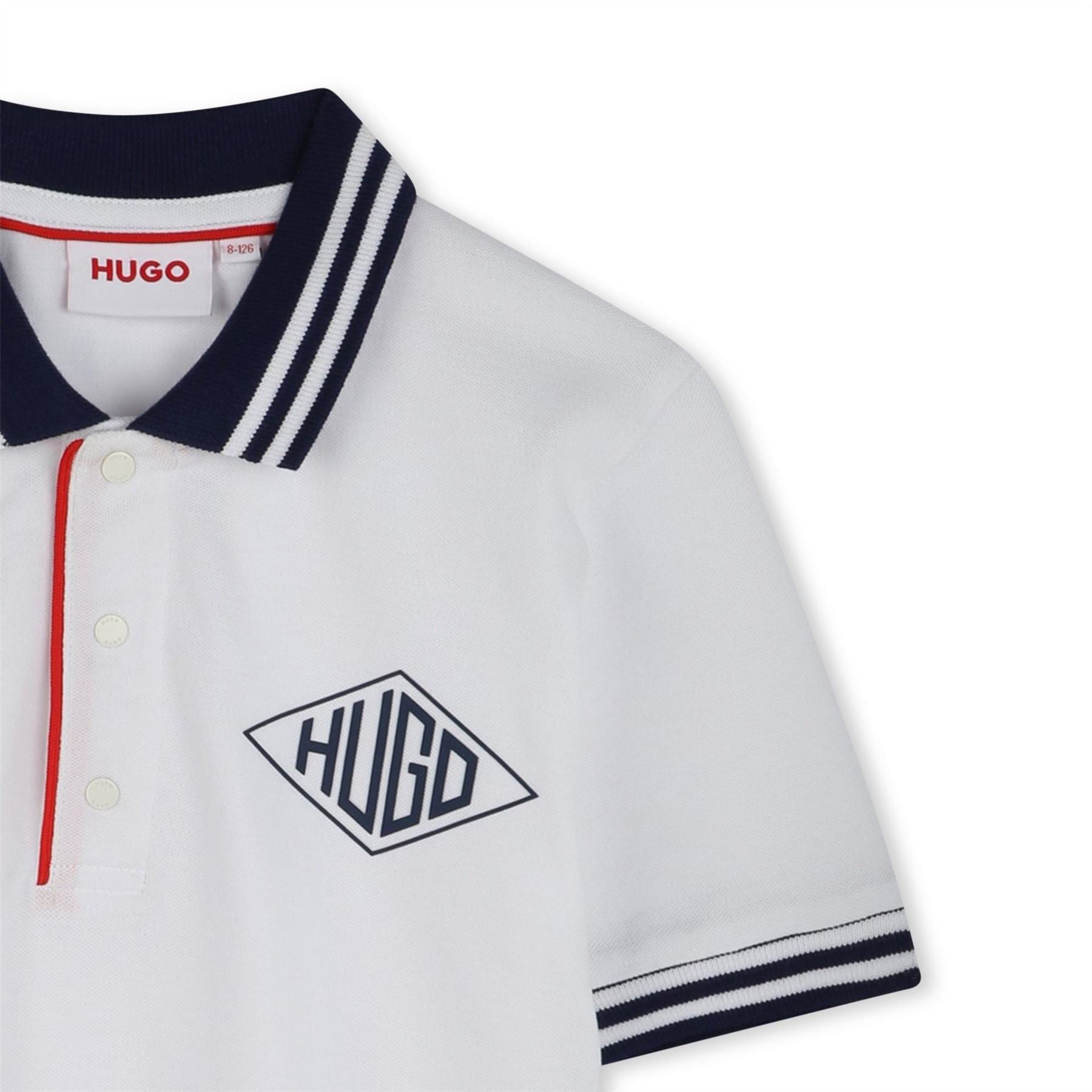 Hugo Geo Print Short Sleeve Polo Shirt