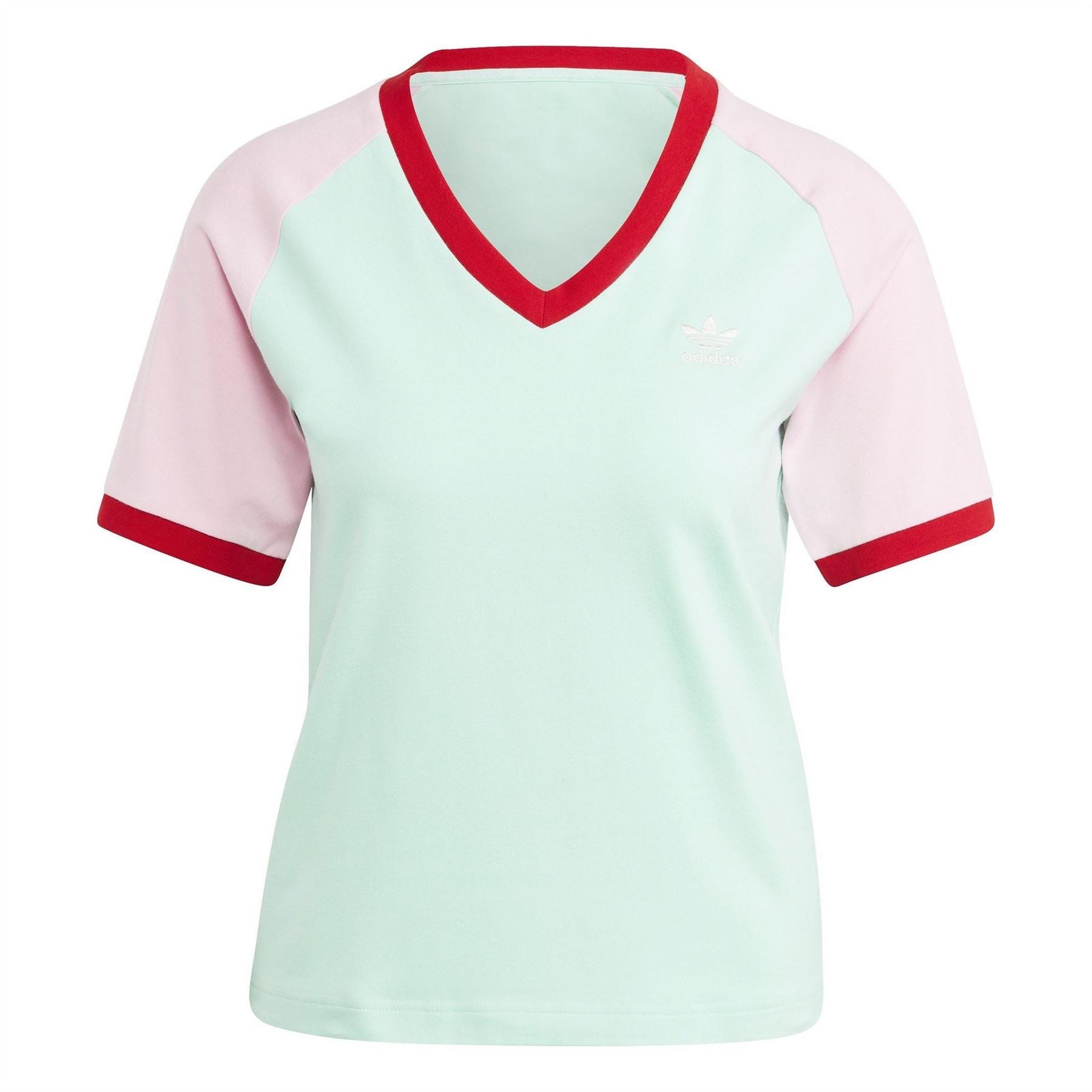 adidas Originals Cropped V-Neck Regular Fit T-Shirt