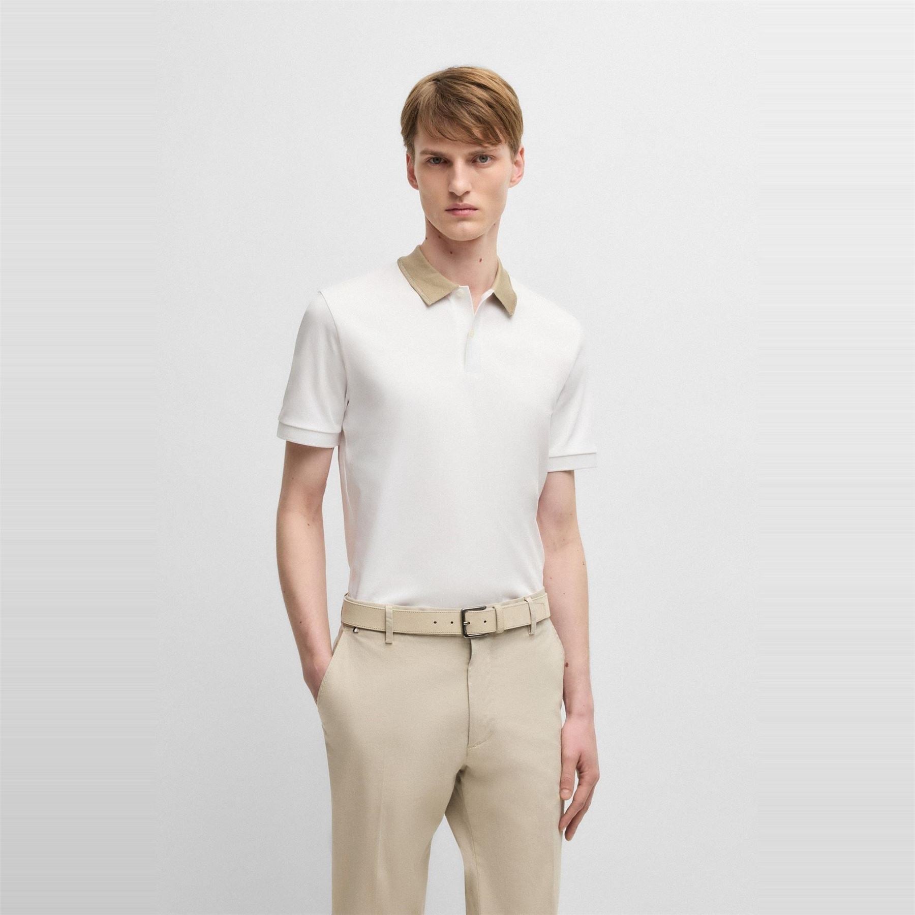 Boss Phillipson Cotton Short Sleeve Slim Fit Polo Shirt