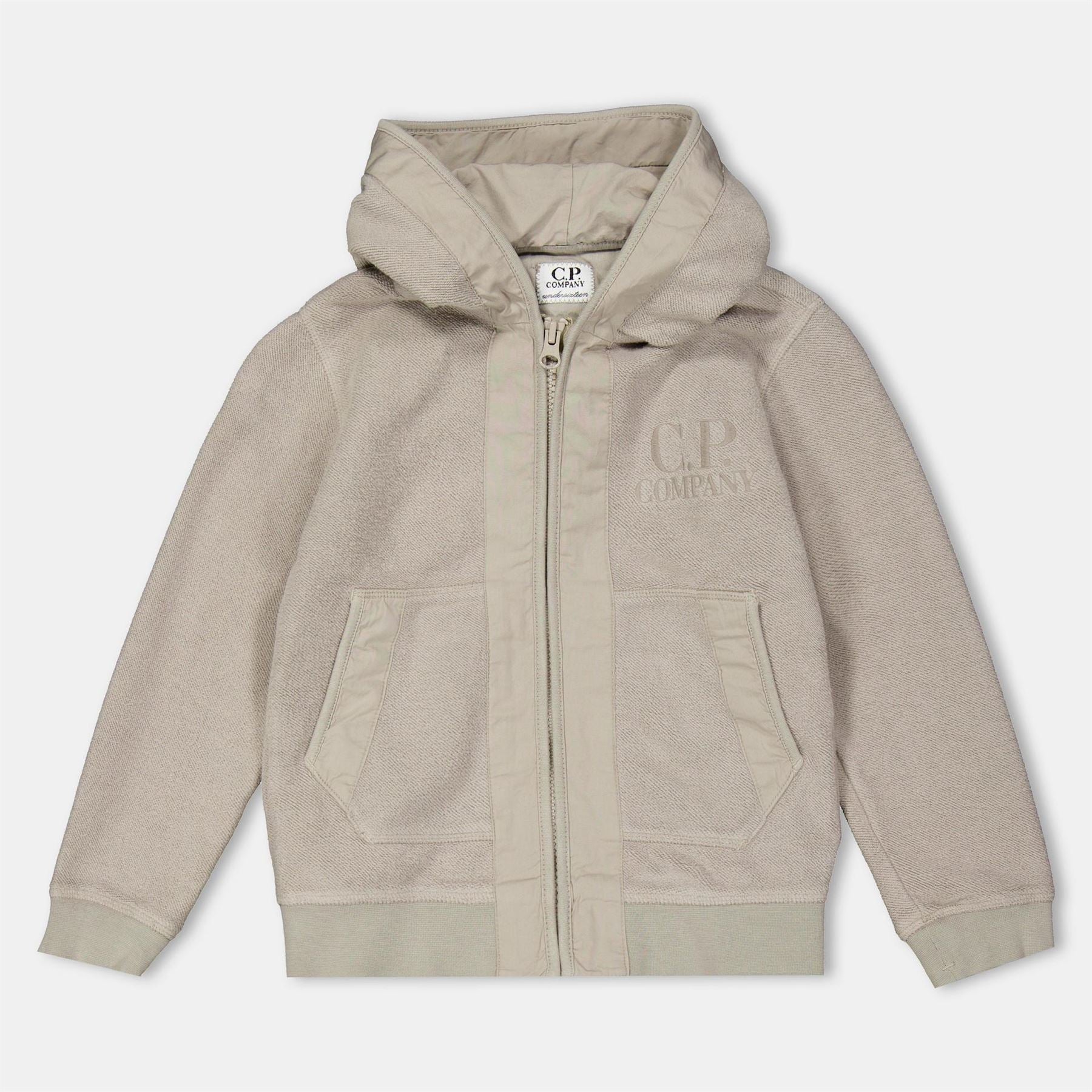 CP Company Hooded Ribbed Cuff Sweat Jacket