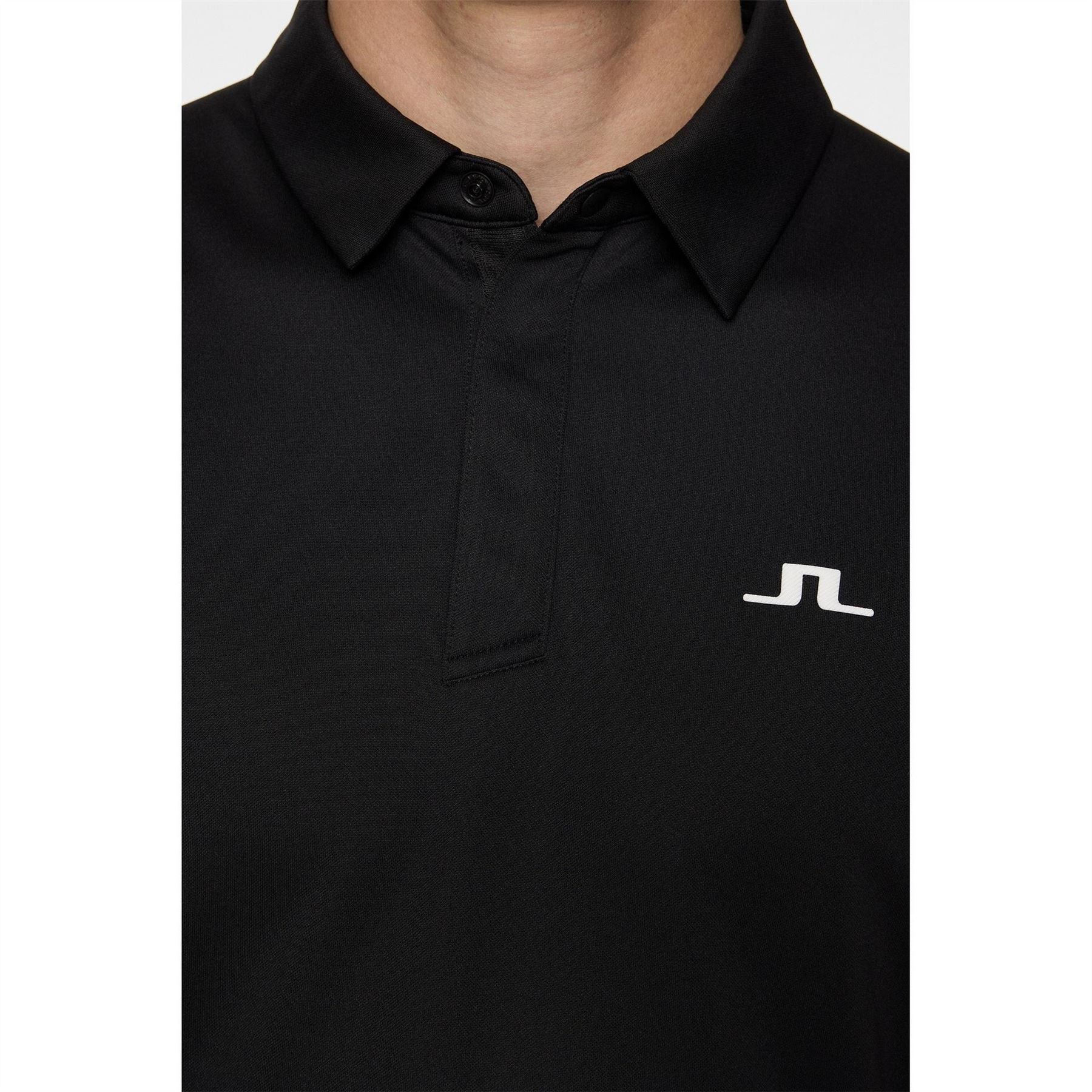 J Lindeberg Golf Collared Neck Short Sleeve Polo Shirt
