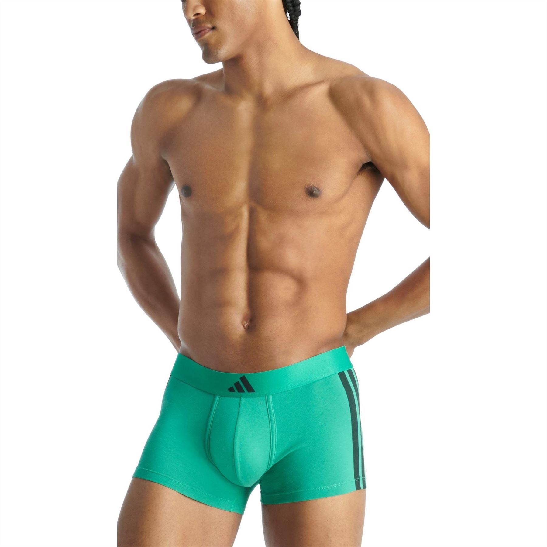 adidas Active Flex Cotton 3 Stripes Trunk (2pk)