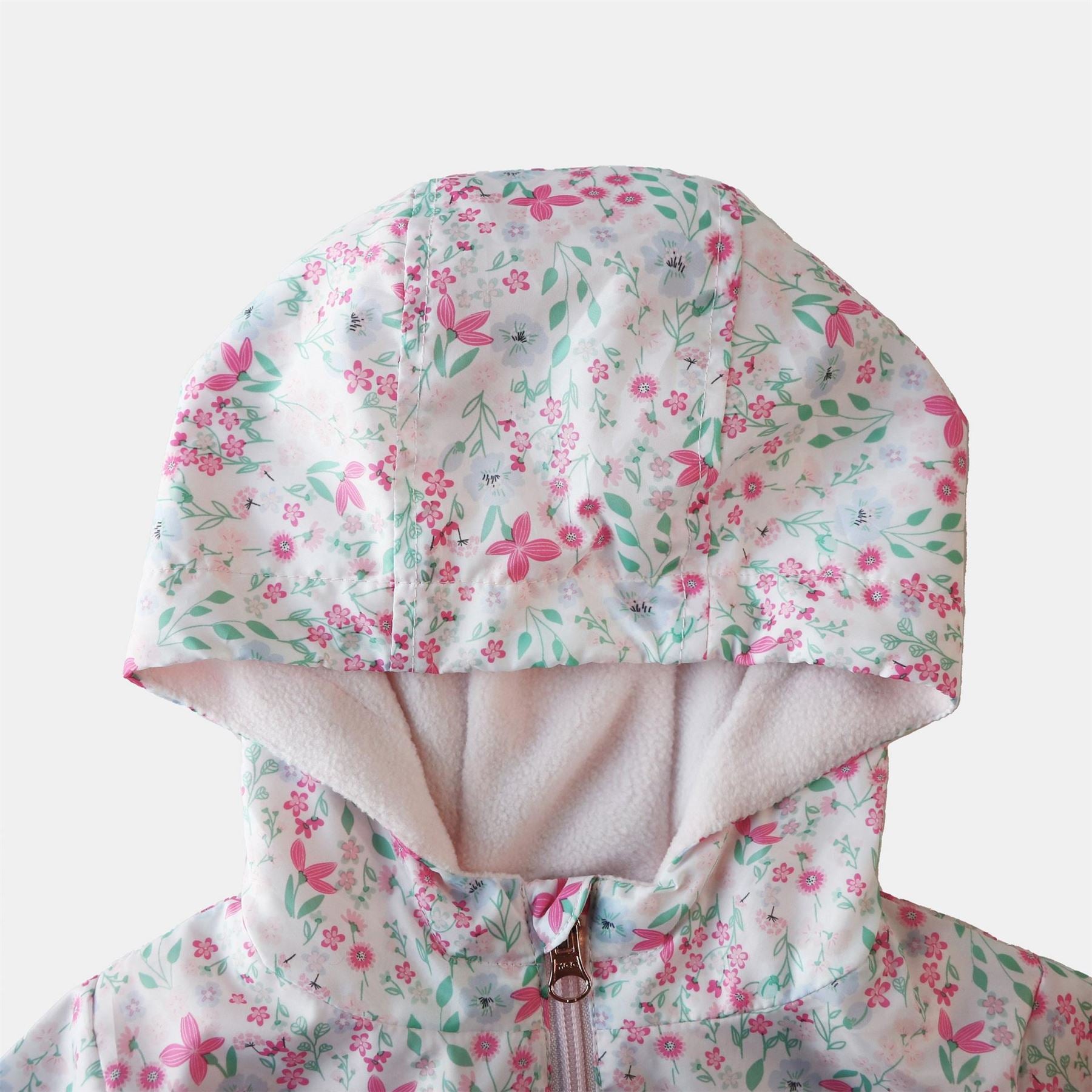 Firetrap Enchanted Blossom Pink Floral Hooded Long Sleeve  Anorak