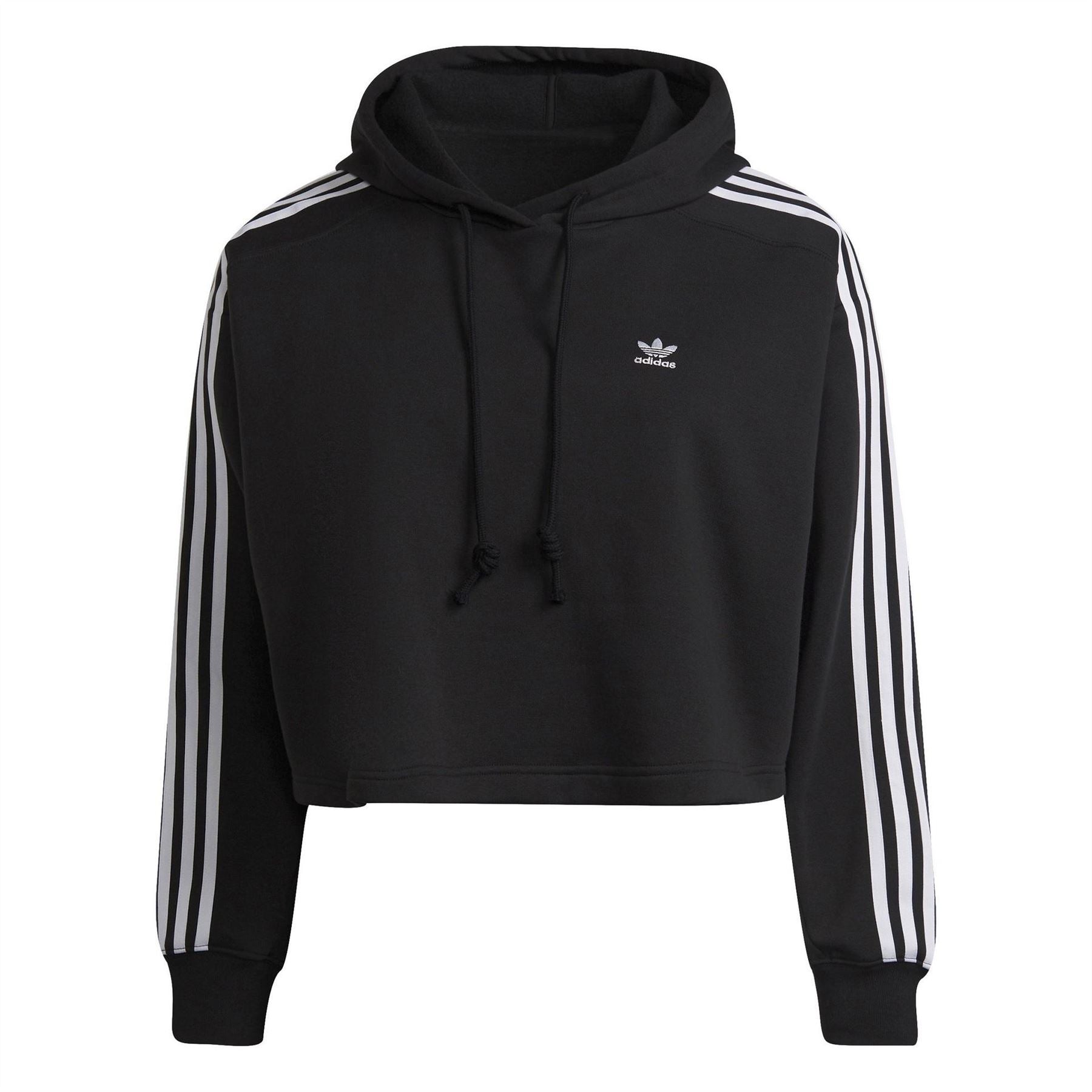 adidas Originals Cropped Hooded Relaxed Sweatshirt
