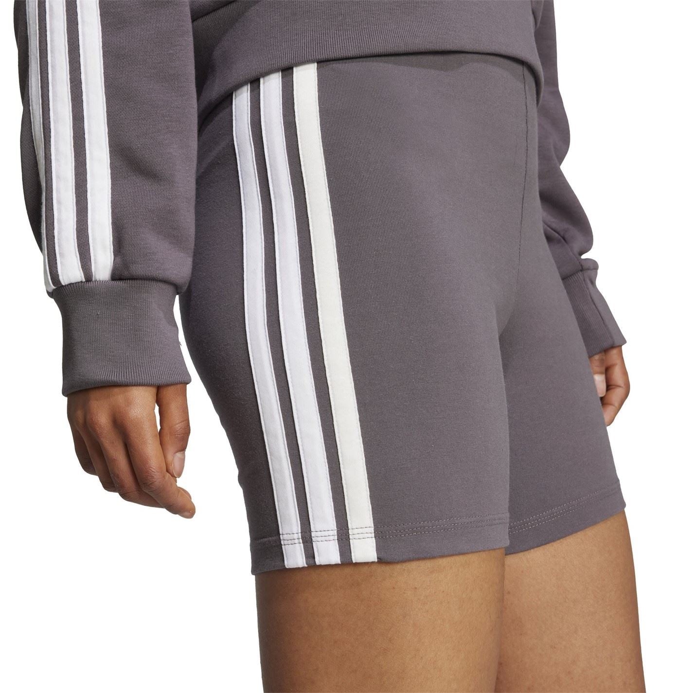 adidas Womens Essentials 3 Stripes Biker Shorts
