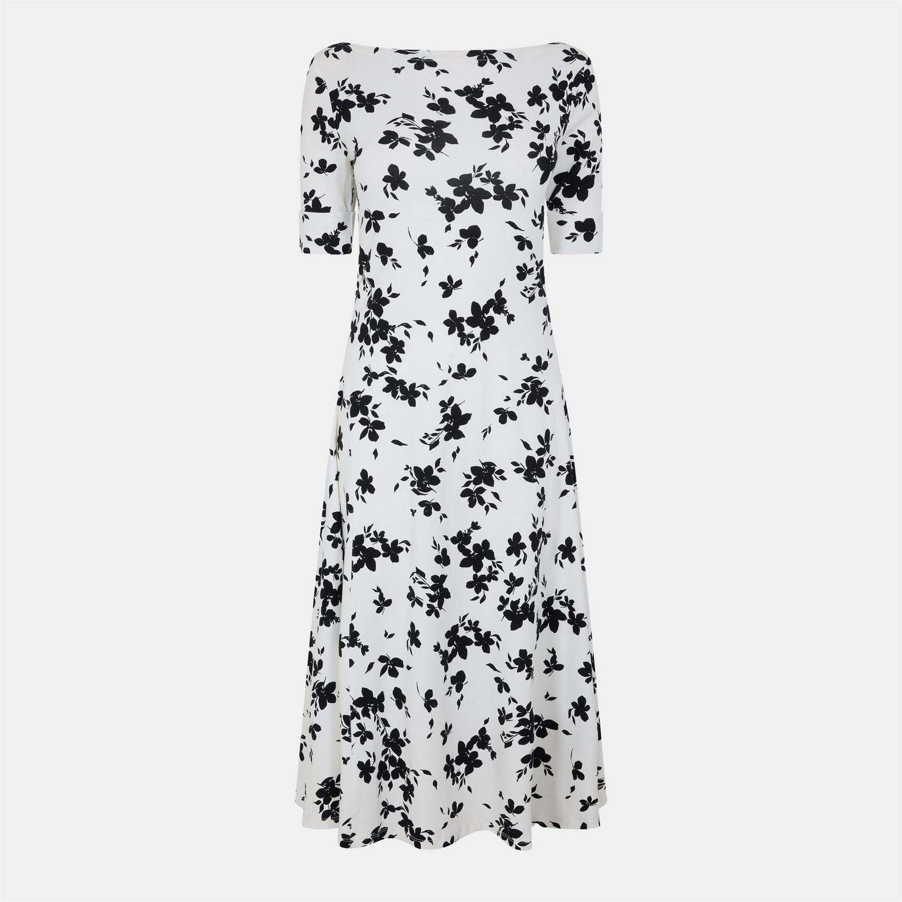 Lauren by Ralph Lauren Munzie Boat Neck Midi T-Shirt Dress