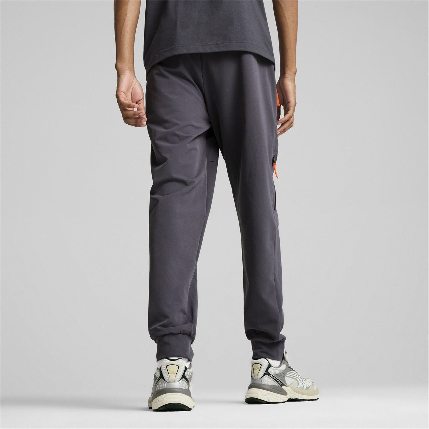 Puma Zipped Pocket Solid Patterned Joggers