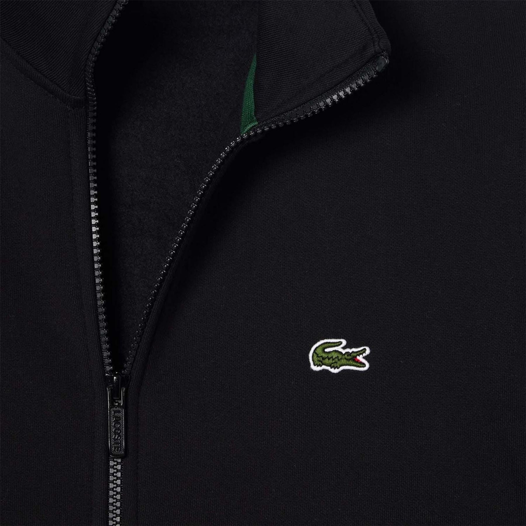 Lacoste Stripe Zip Up Sweatshirt