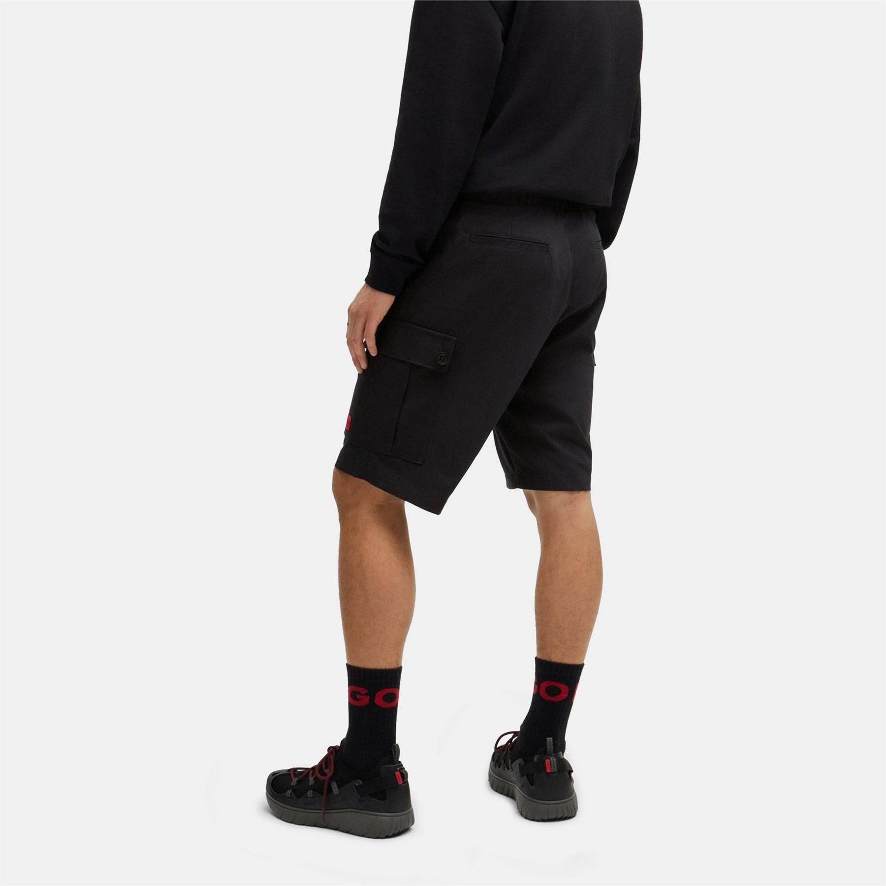 Hugo Logo Cotton Cargo Shorts